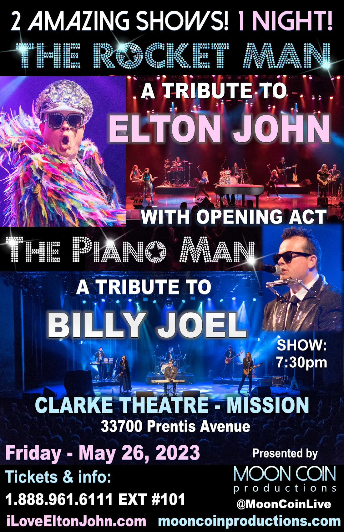 The Rocket Man (A Tribute to Elton John) With Special Guests, The Piano Man (A Tribute to Billy Joel)