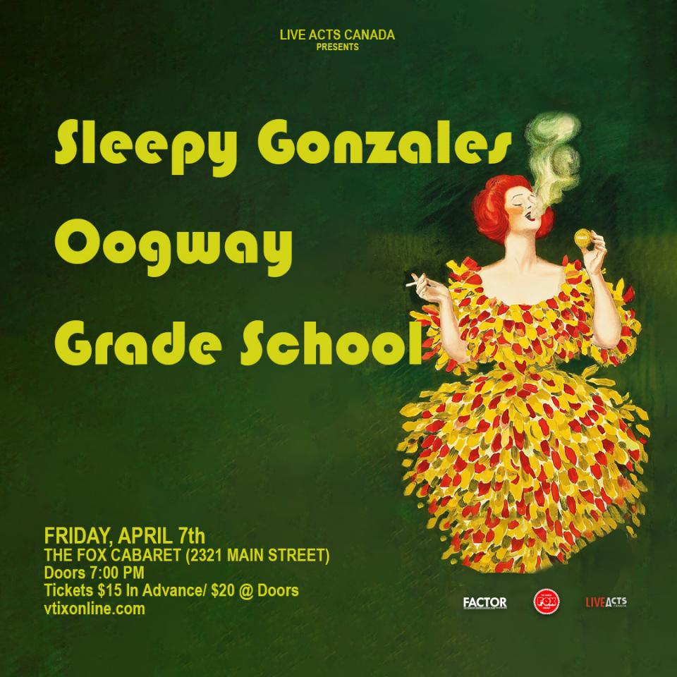 Sleepy Gonzales with Special Guests Oogway and Grade School