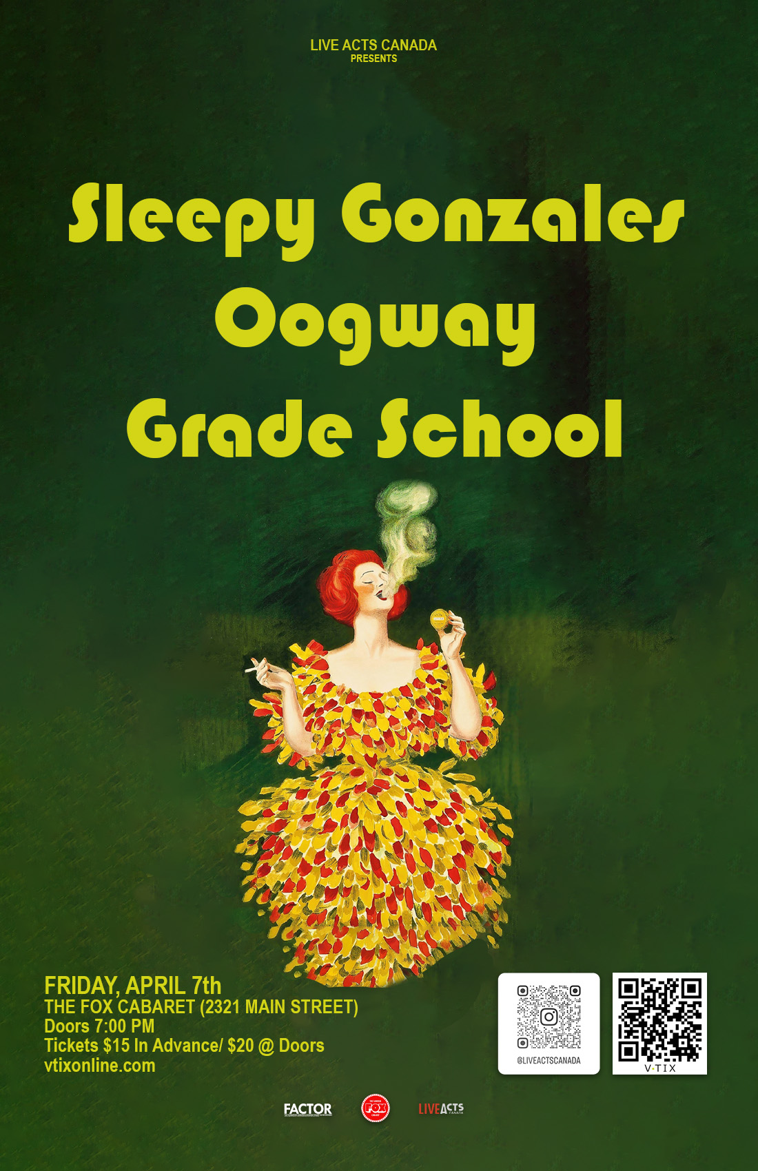 Sleepy Gonzales with Special Guests Oogway and Grade School