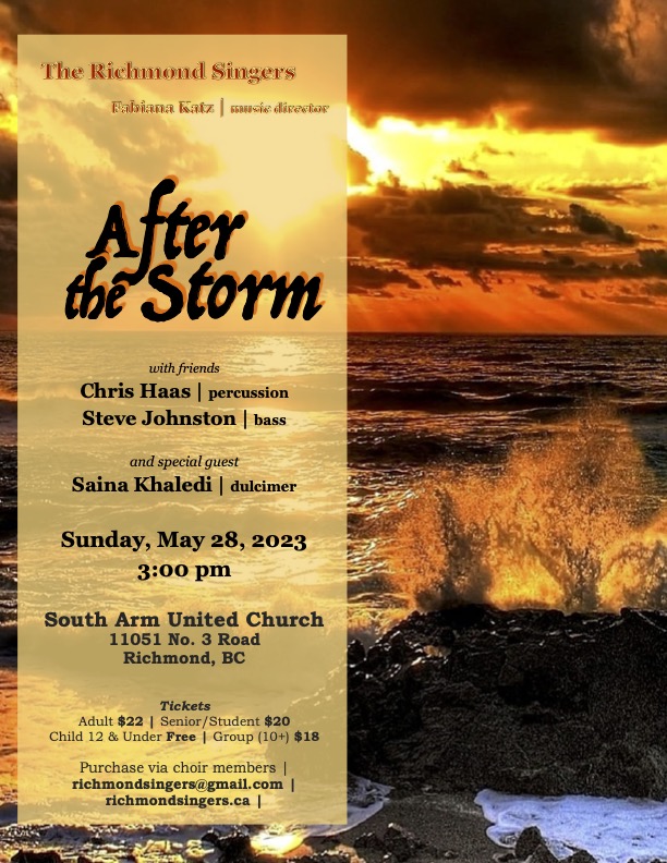 The Richmond Singers presents: After the Storm