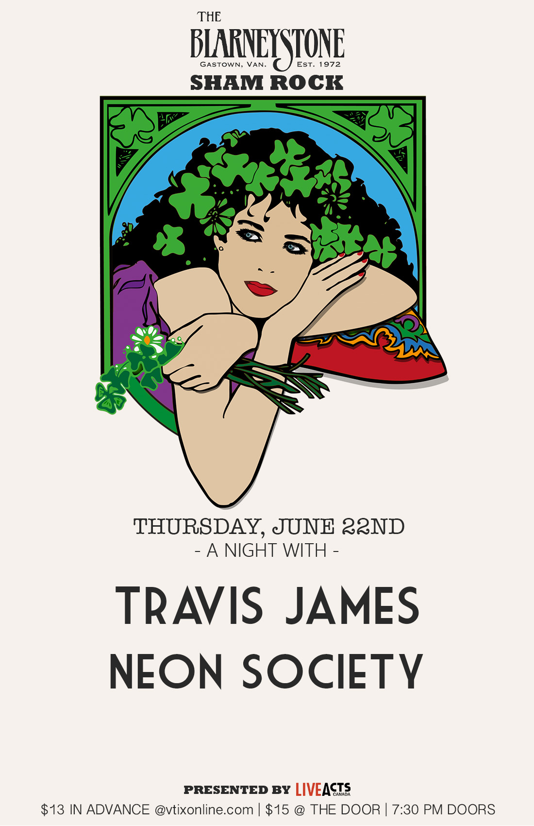Travis James with Special Guest Neon Society
