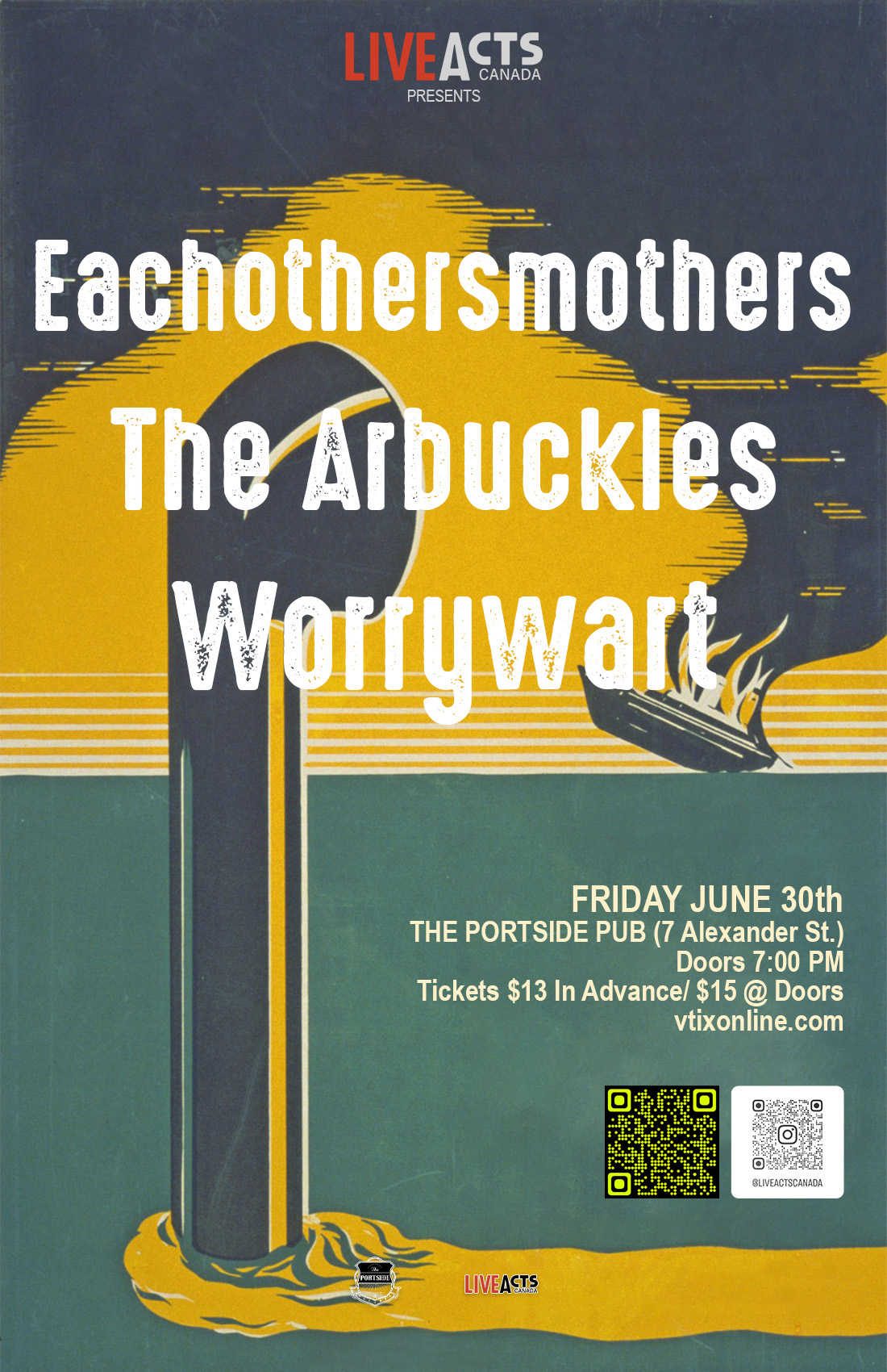 Eachothersmothers with Special Guests The Arbuckles and Worrywart
