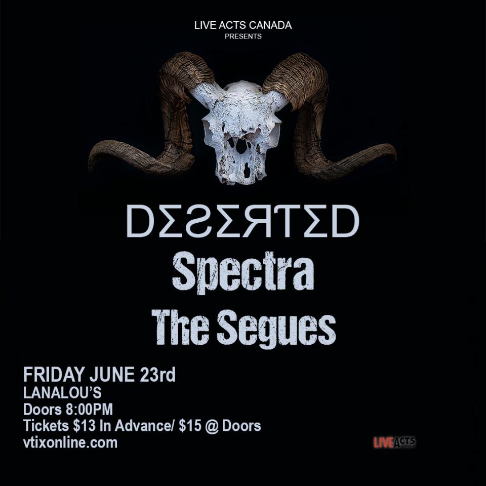 DΣƧΣЯƬΣD with Special Guests Spectra and The Segues