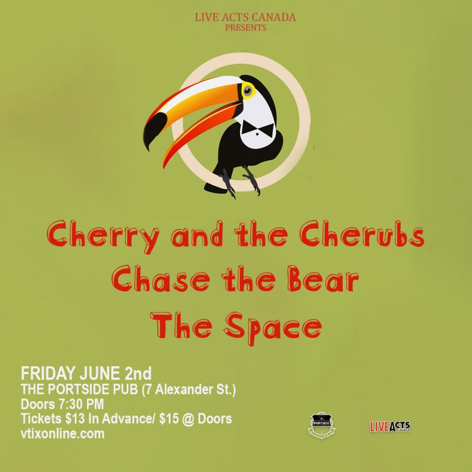 Cherry and the Cherubs with Special Guests Chase the Bear and The Space