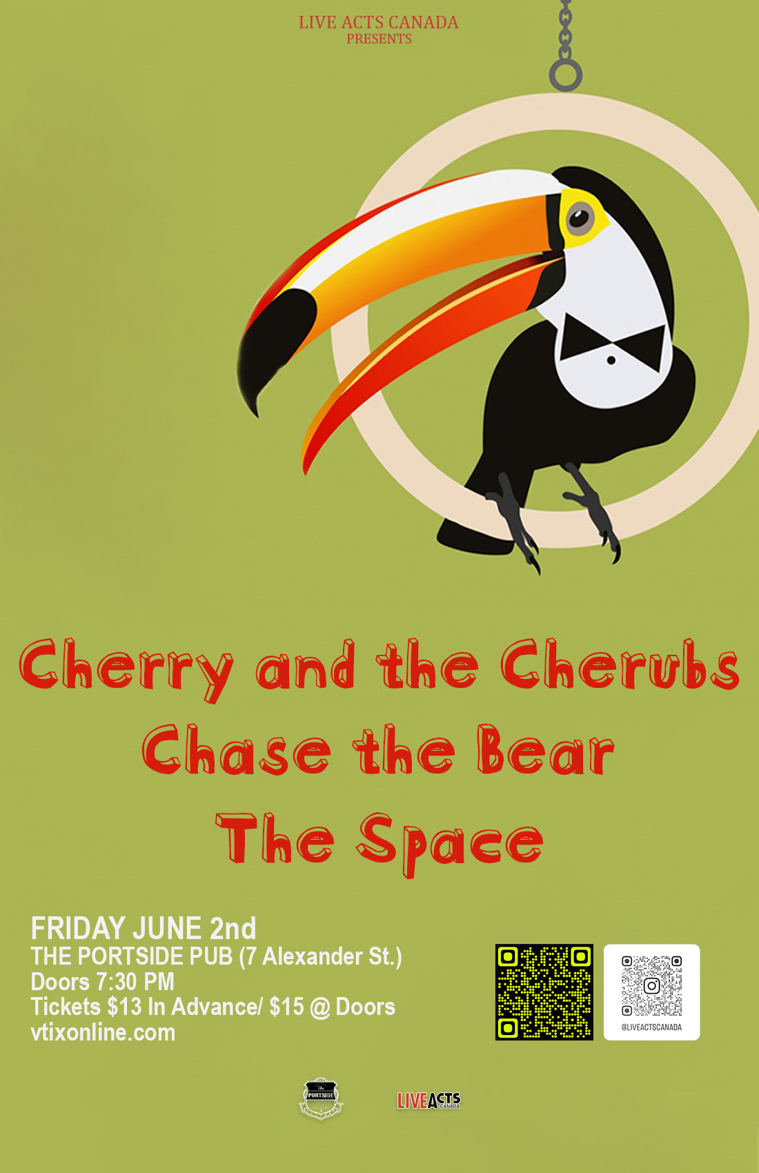 Cherry and the Cherubs with Special Guests Chase the Bear and The Space