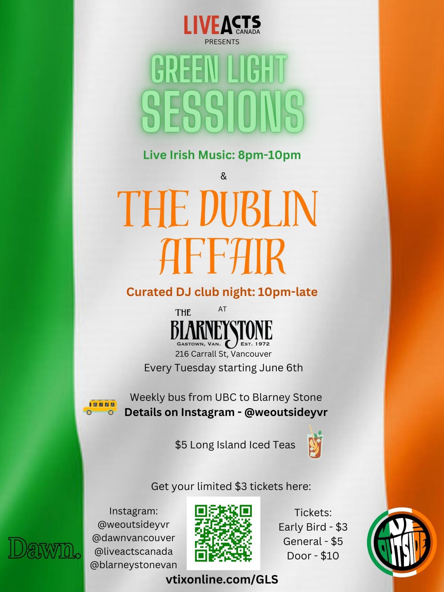 Green Light Sessions & The Dublin Affair - An Irish Summer Series