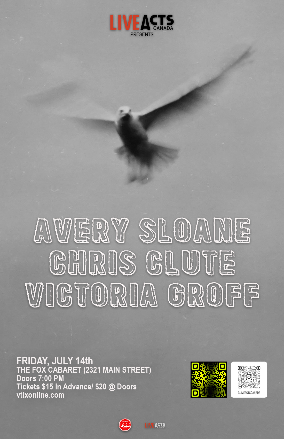 Avery Sloane with Special Guests Chris Clute and Victoria Groff