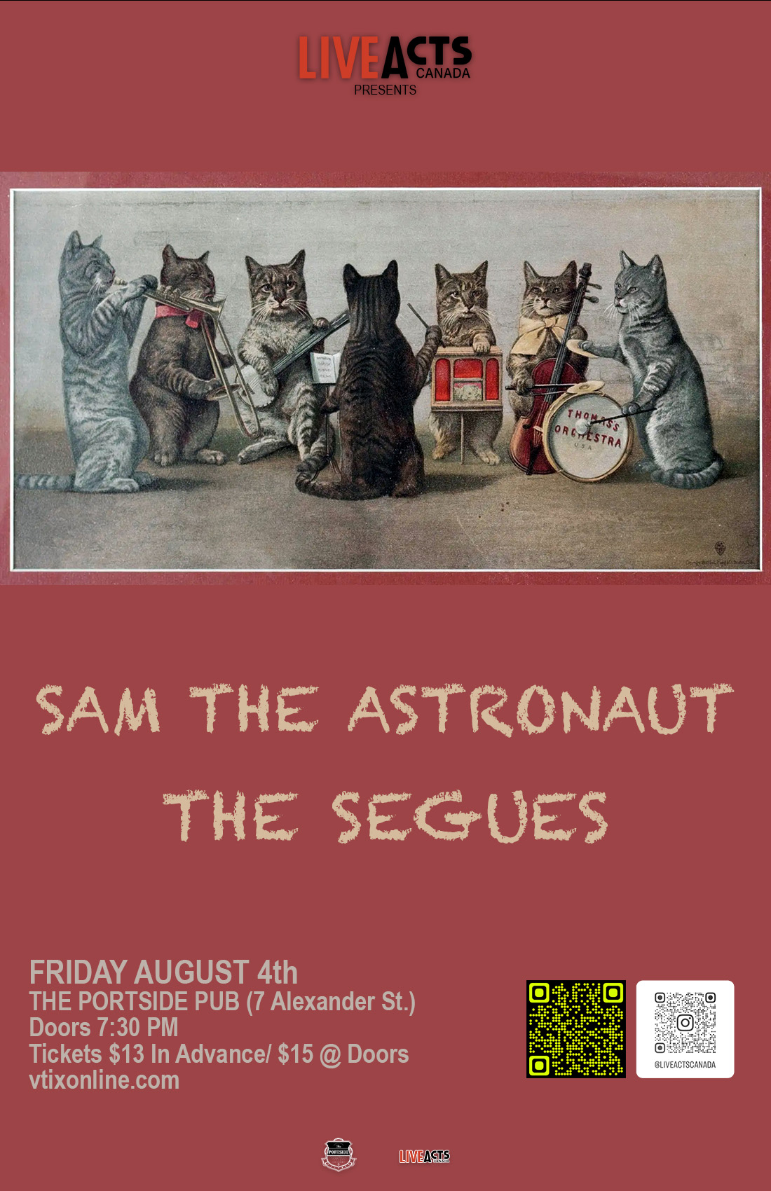 Sam the Astronaut with Special Guest The Segues