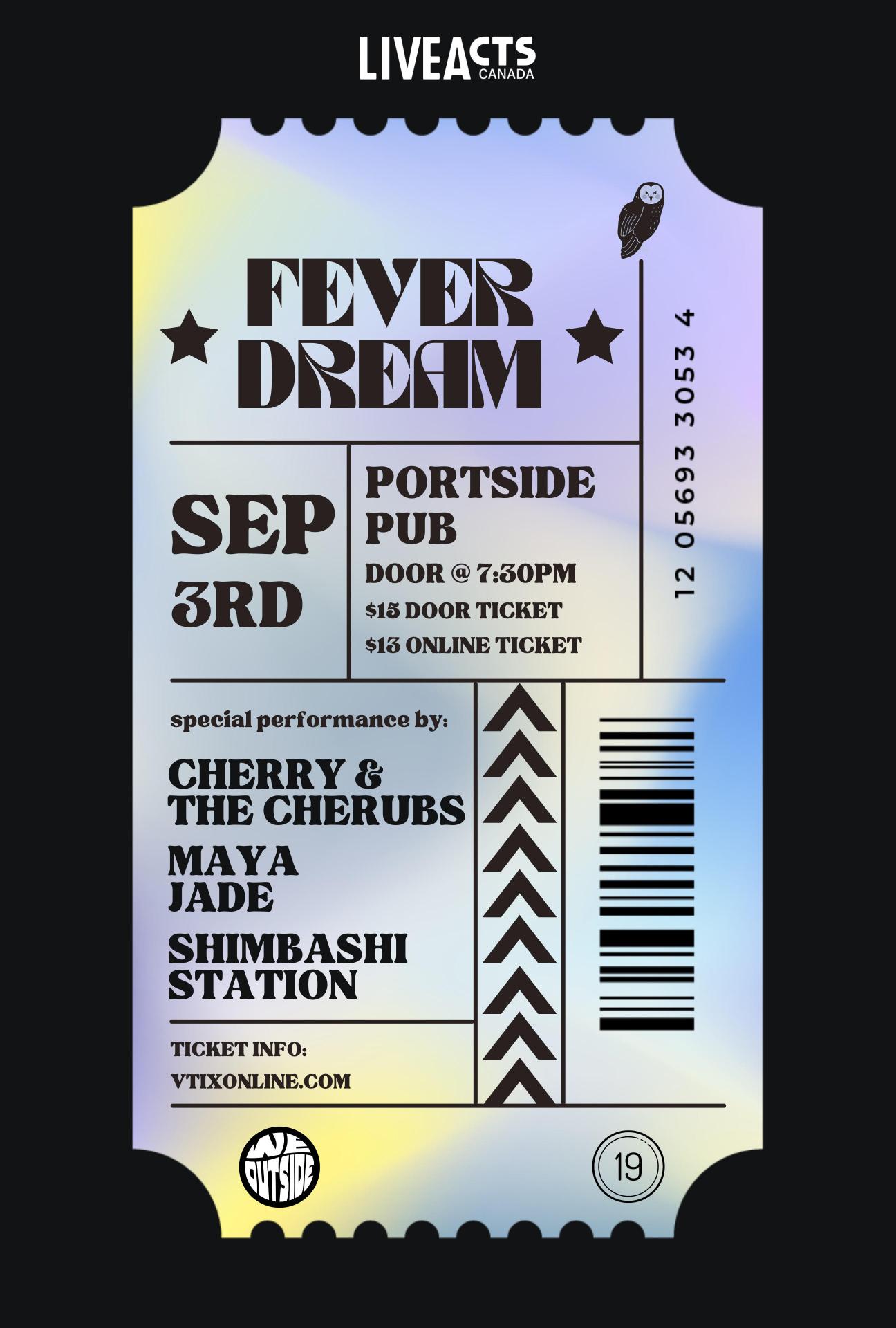 Cherry & The Cherubs With Special Guests Maya Jade and Shimbashi Station