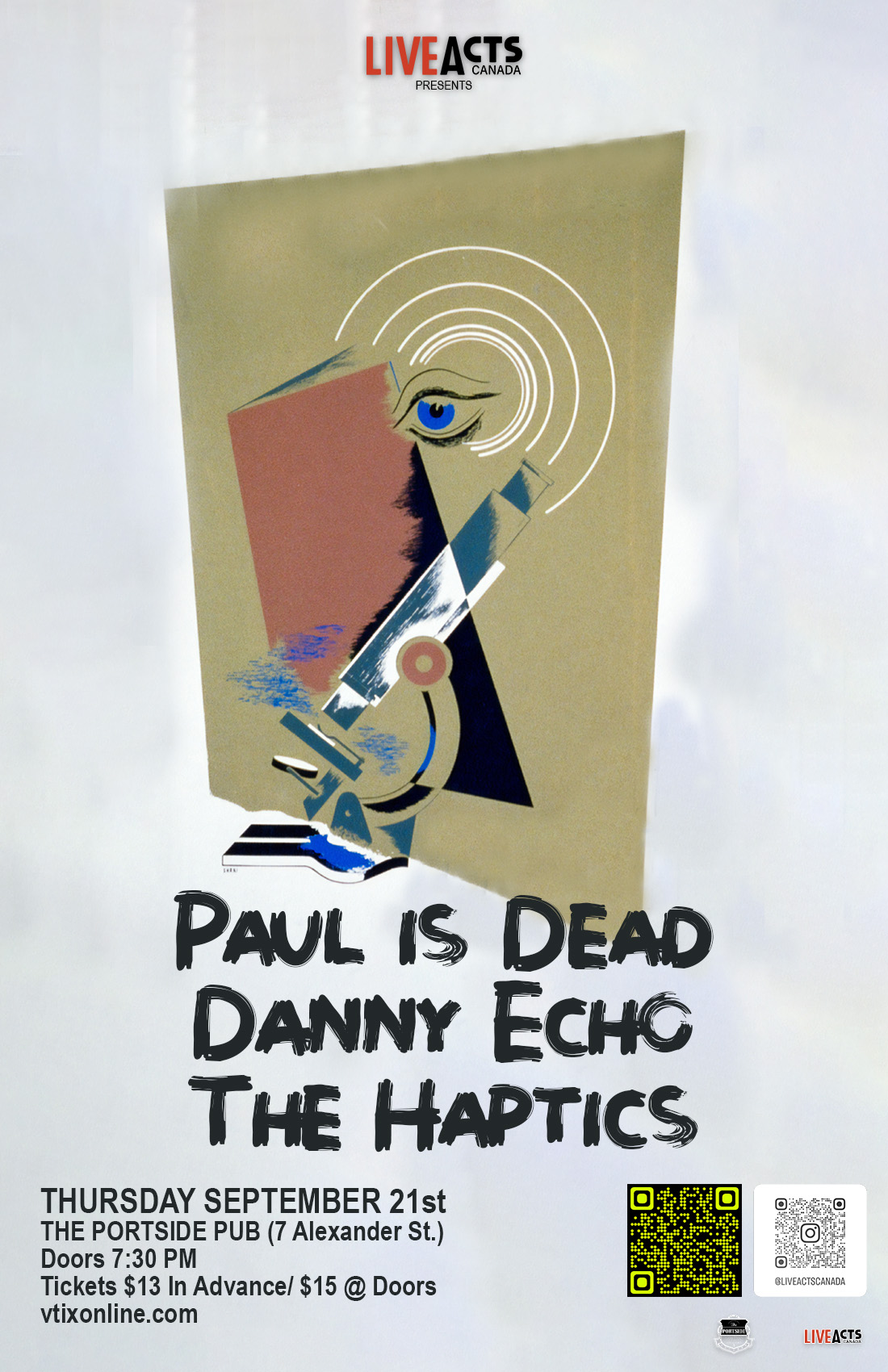 Paul is Dead with Special Guests Danny Echo and The Haptics