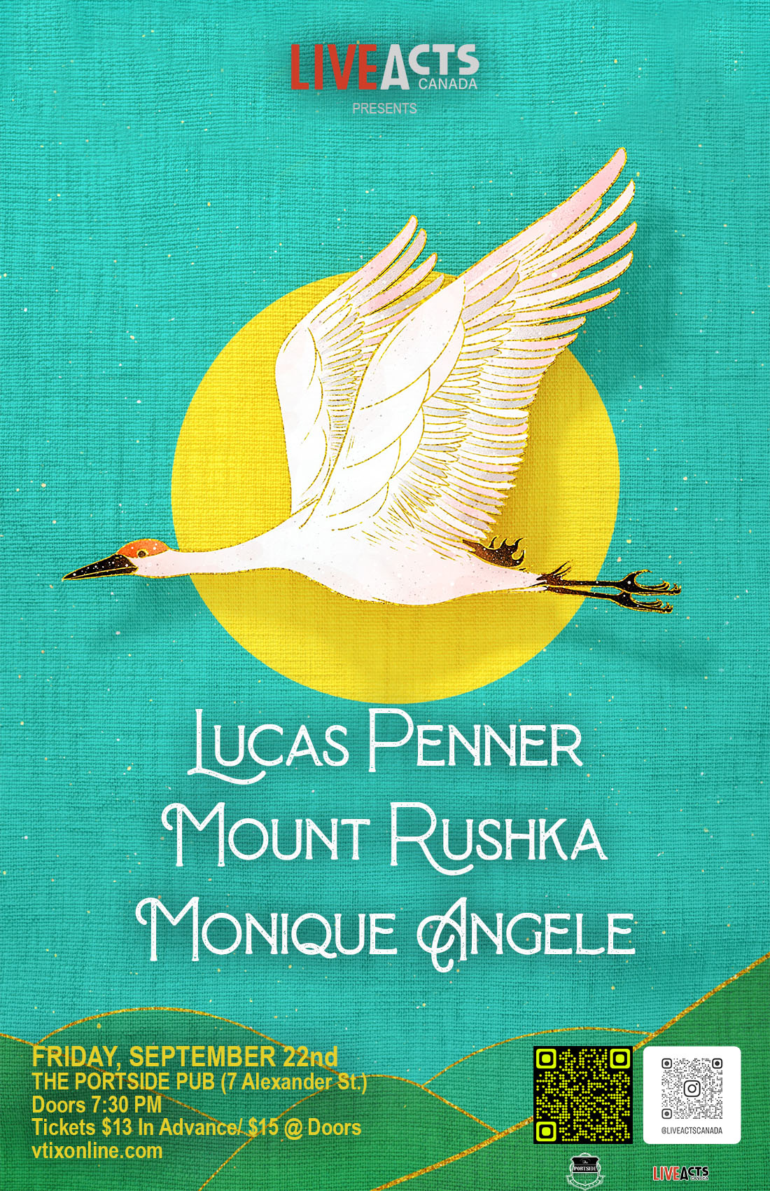 Lucas Penner with Special Guests Mount Rushka and Monique Angele