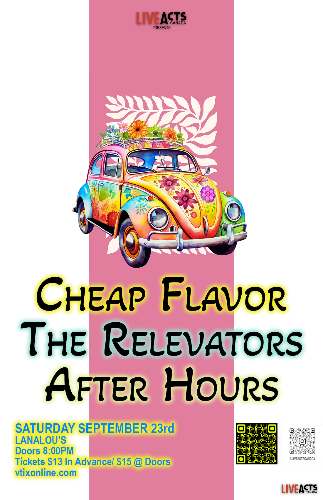 Cheap Flavor with Special Guests The Relevators and After Hours