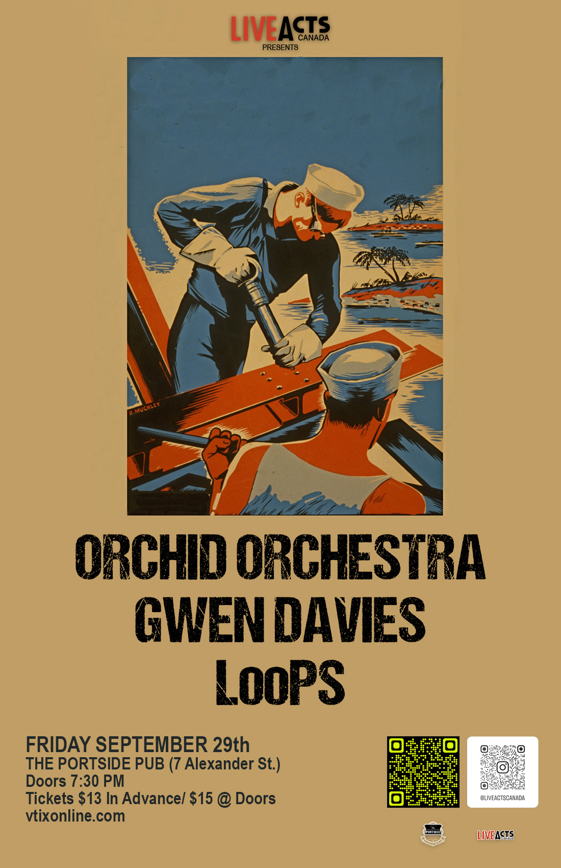 Orchid Orchestra with Special Guests Gwen Davies and LooPS