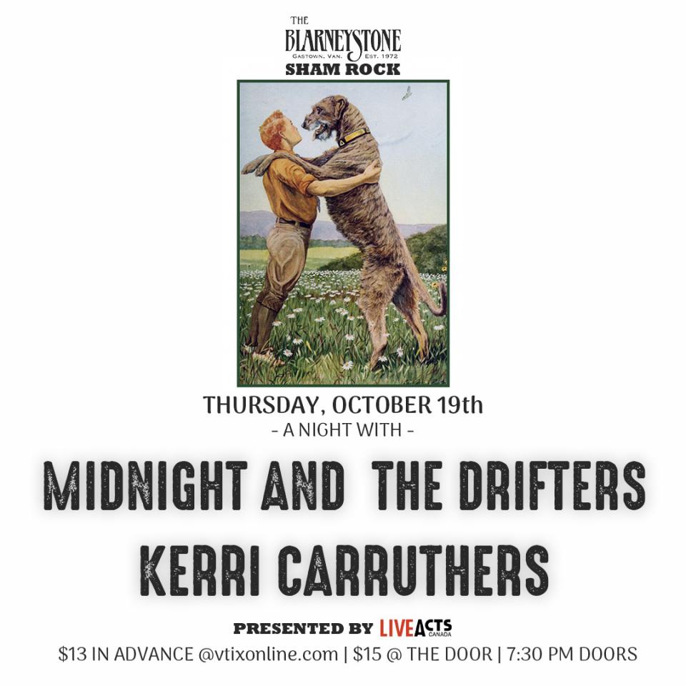 Midnight and the Drifters with Special Guest Kerri Carruthers