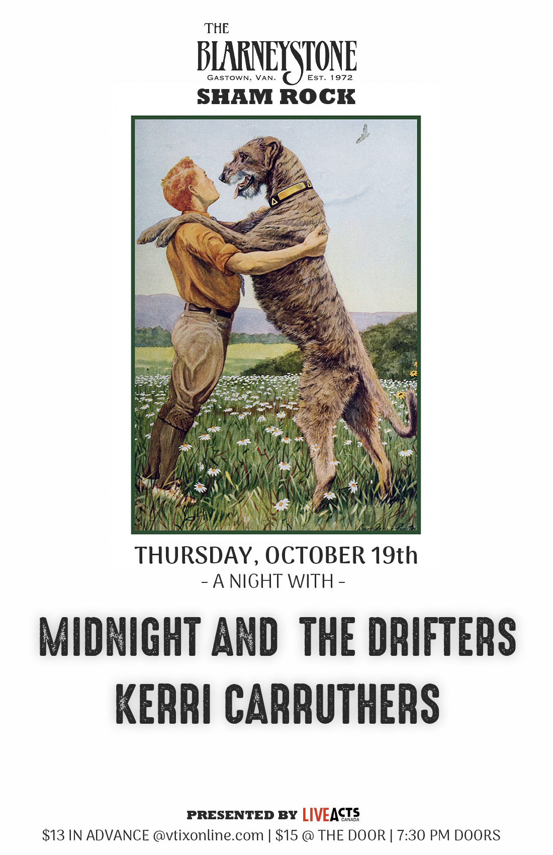 Midnight and the Drifters with Special Guest Kerri Carruthers
