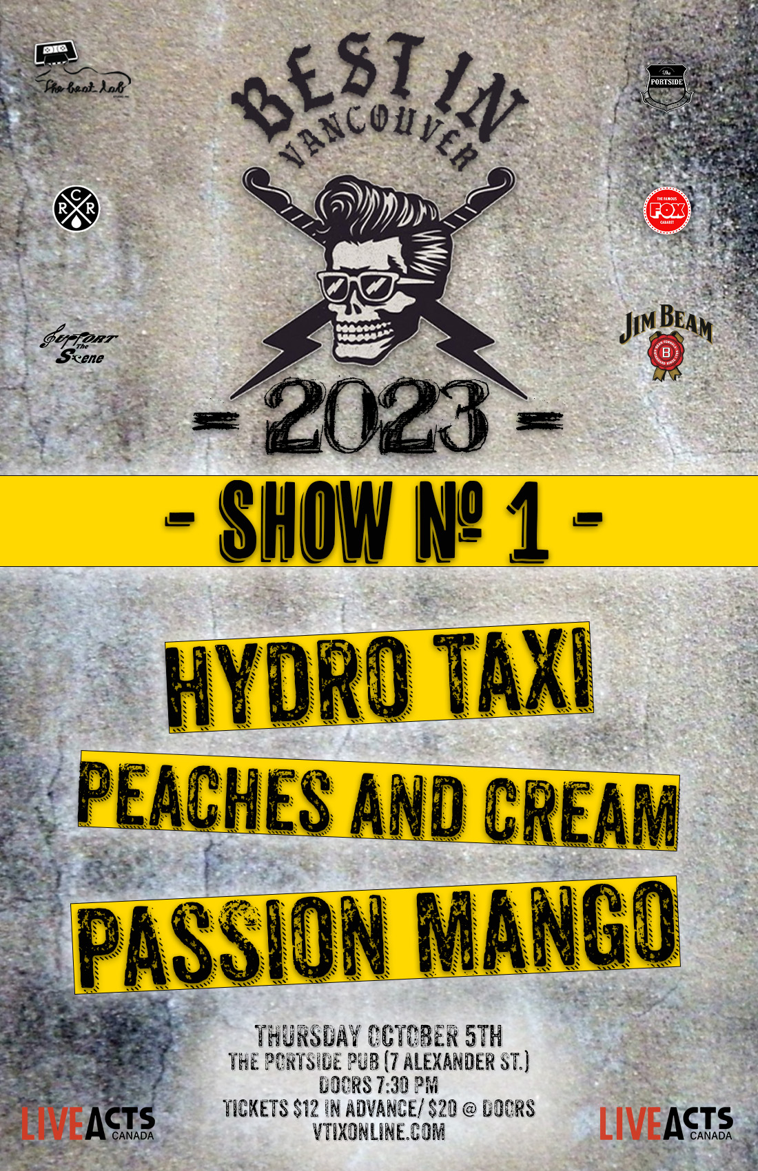 BEST IN VANCOUVER 2023 SHOW #1: Hydro Taxi, Peaches and Cream, Passion Mango