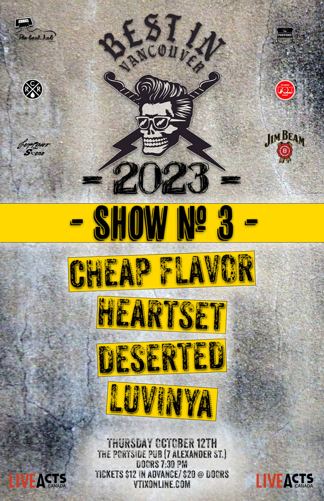 BEST IN VANCOUVER 2023 SHOW #3: Cheap Flavor, Heartset, DΣƧΣЯƬΣD & Luvinya