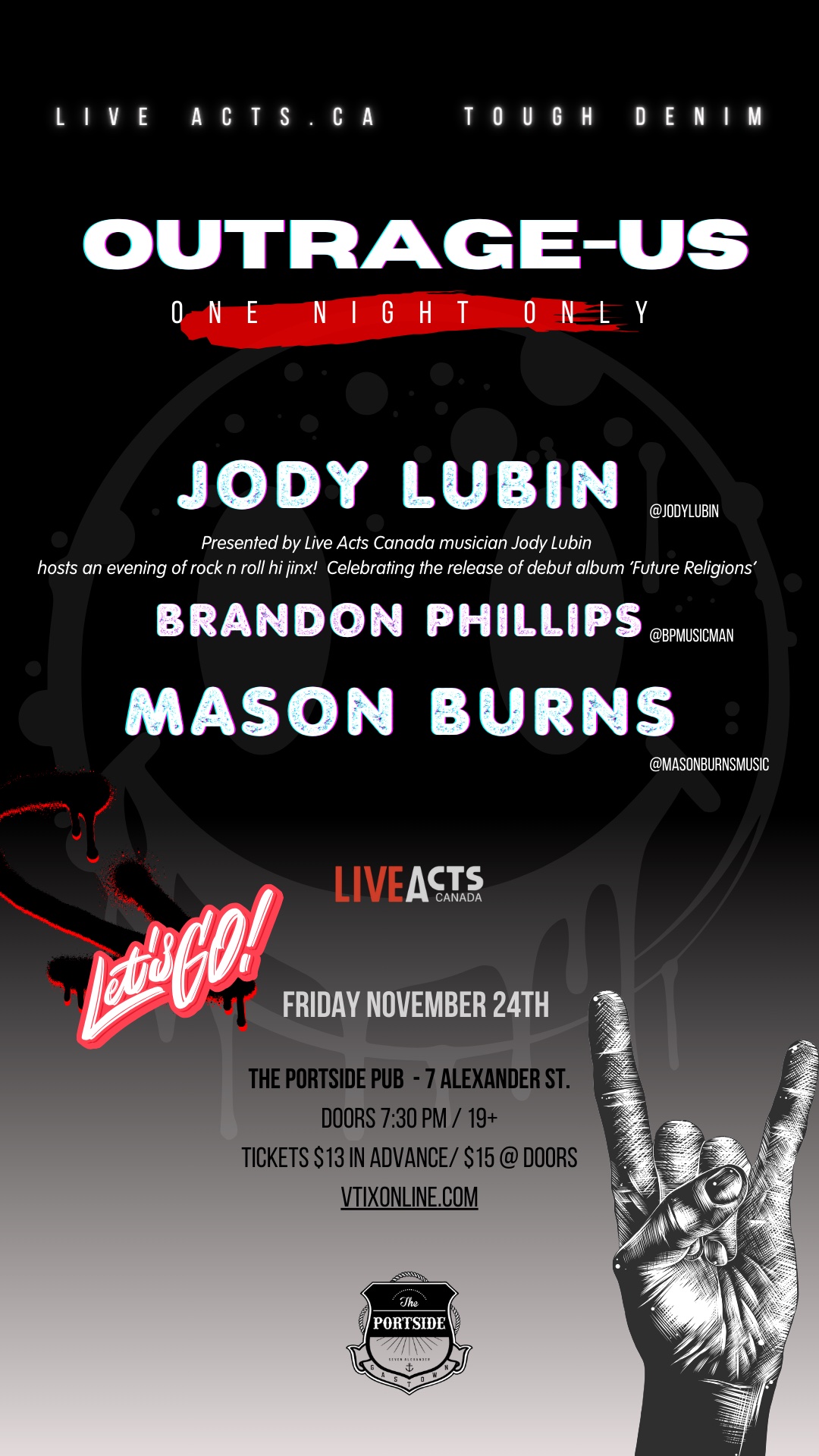 Jody Lubin with Special Guests Mason Burns and Brandon Phillips