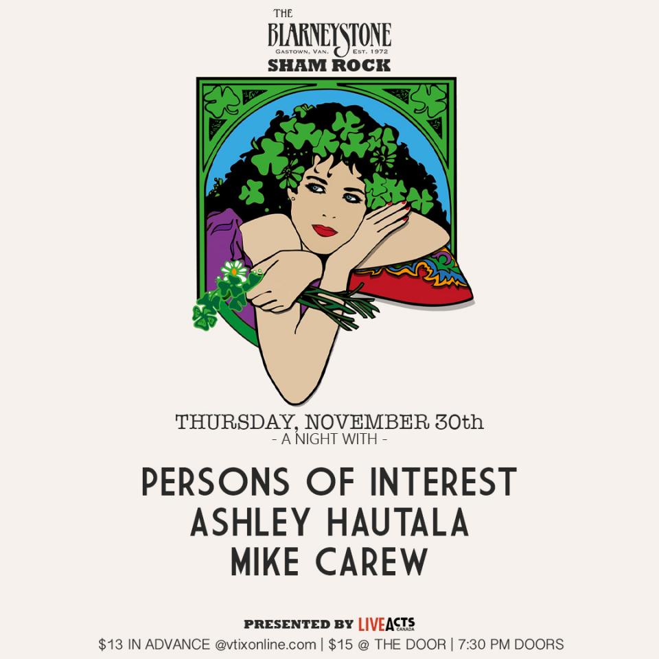 Persons of Interest with Special Guests Ashley Hautala and Mike Carew