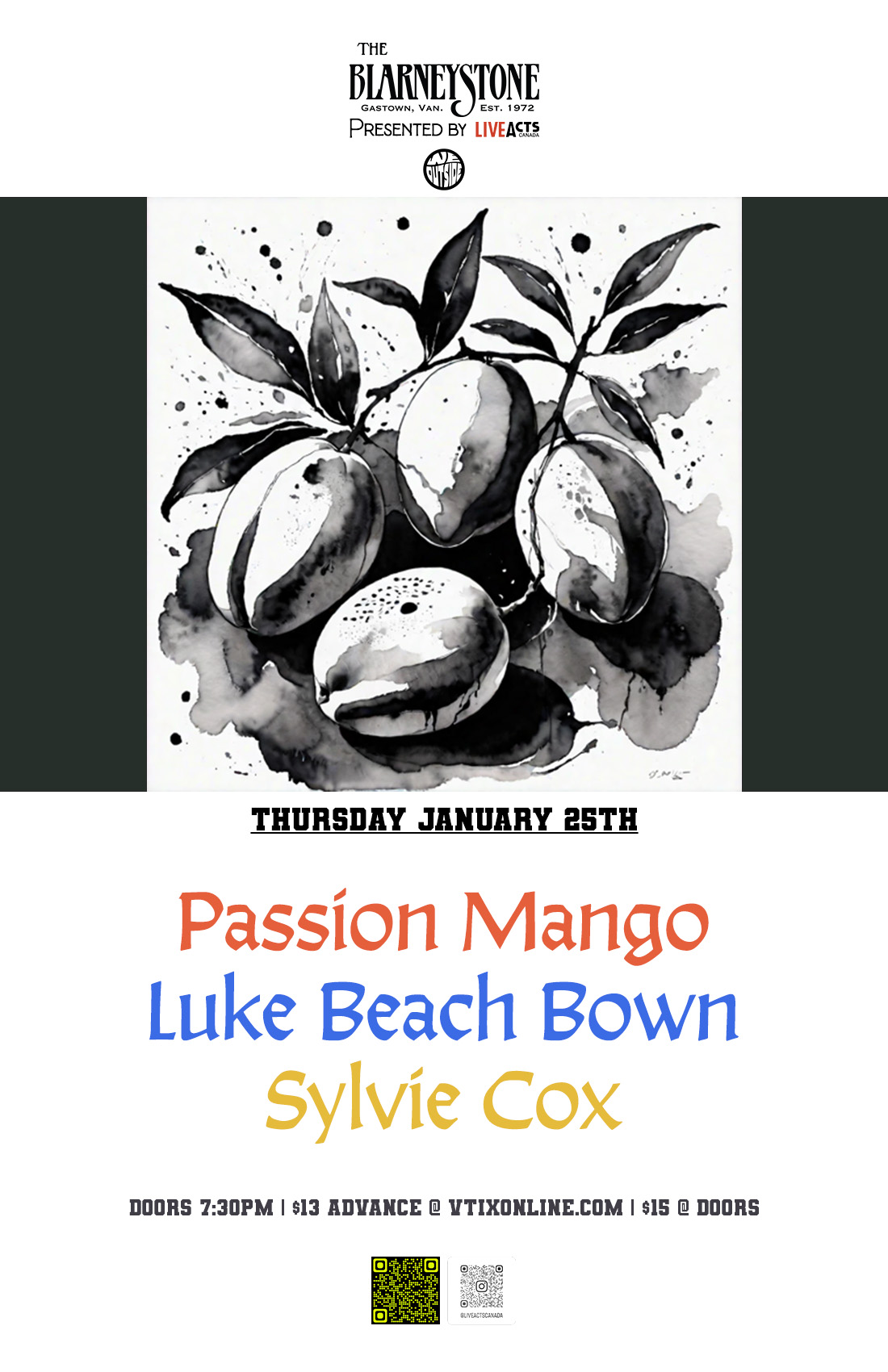 Passion Mango w/ Luke Beach Bown and Sylvie Cox