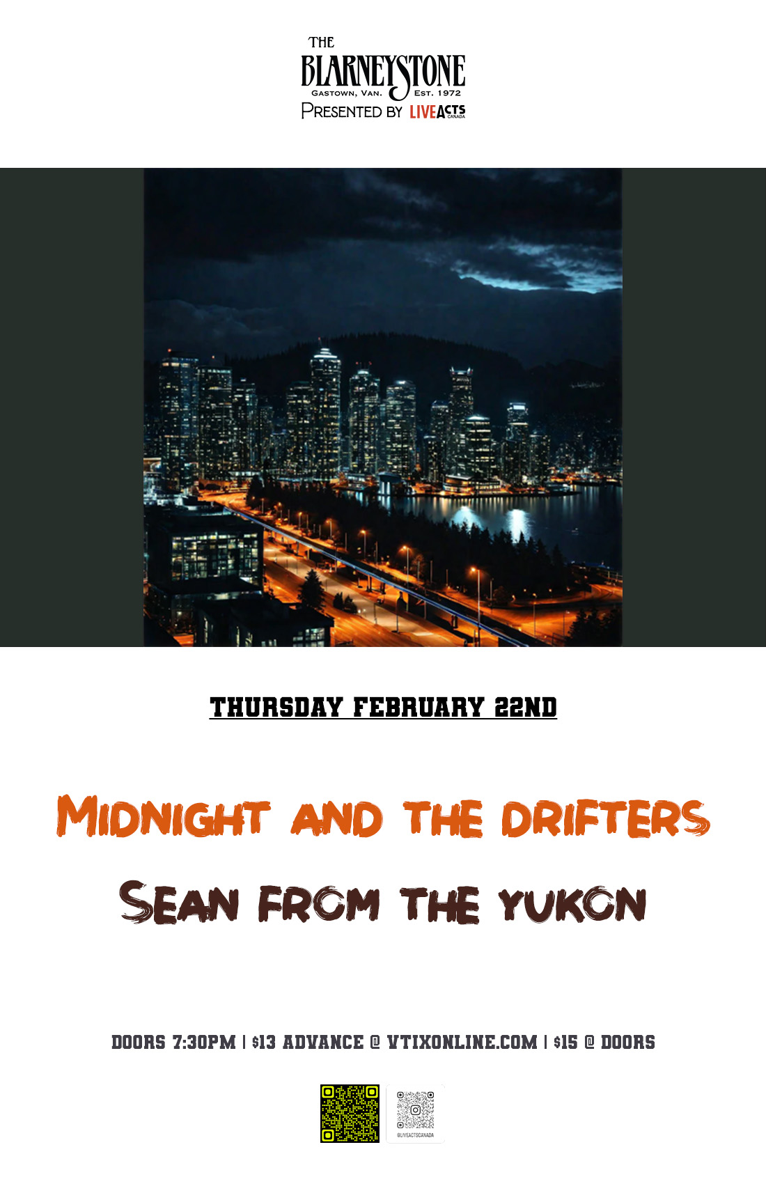 Midnight and the Drifters w/ Sean From The Yukon
