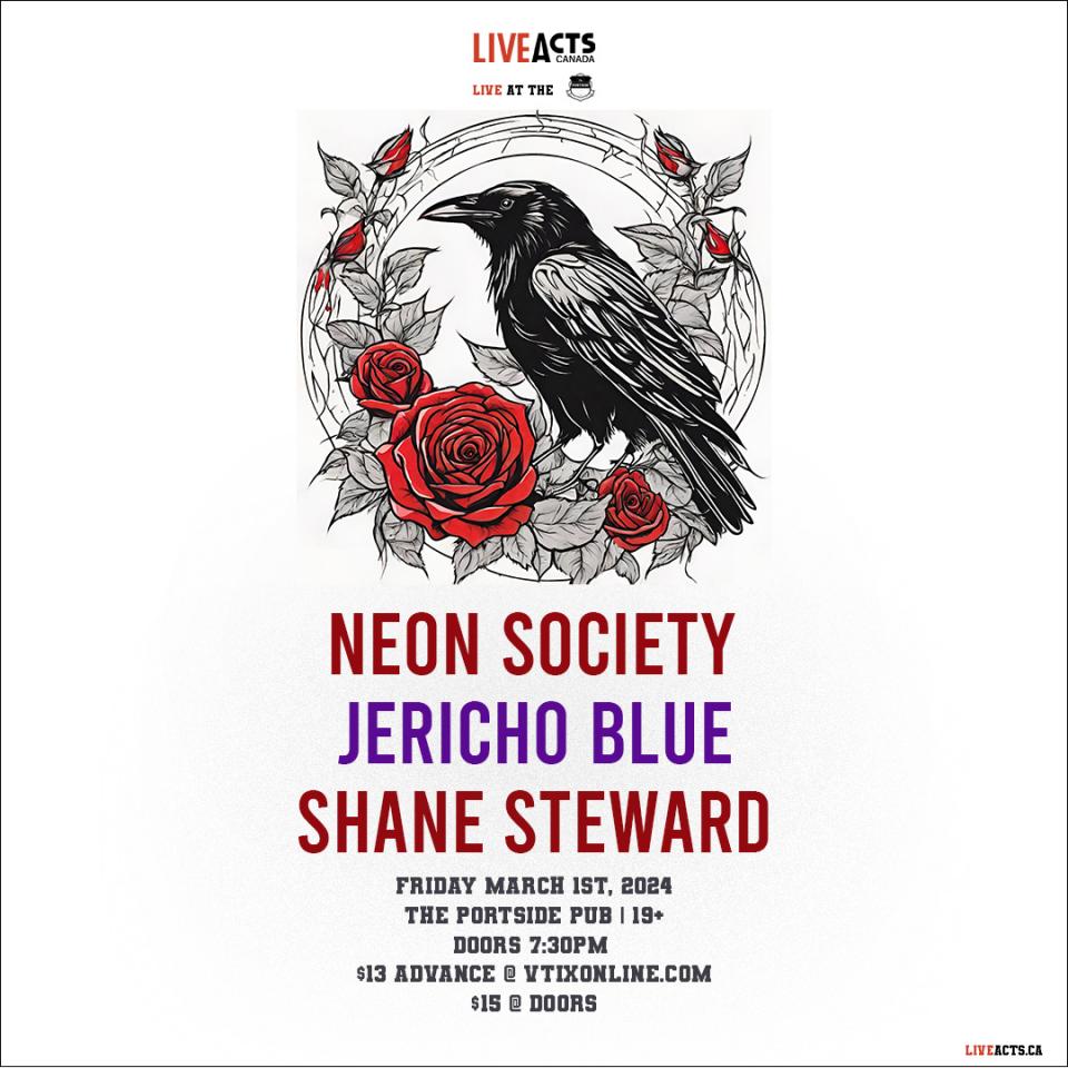 Neon Society w/ Jericho Blue & Shane Steward