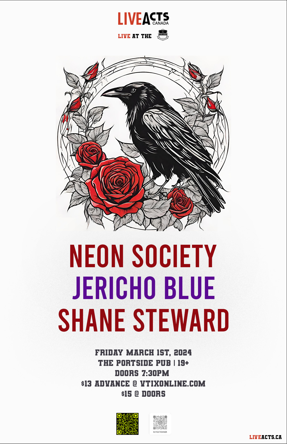 Neon Society w/ Jericho Blue & Shane Steward