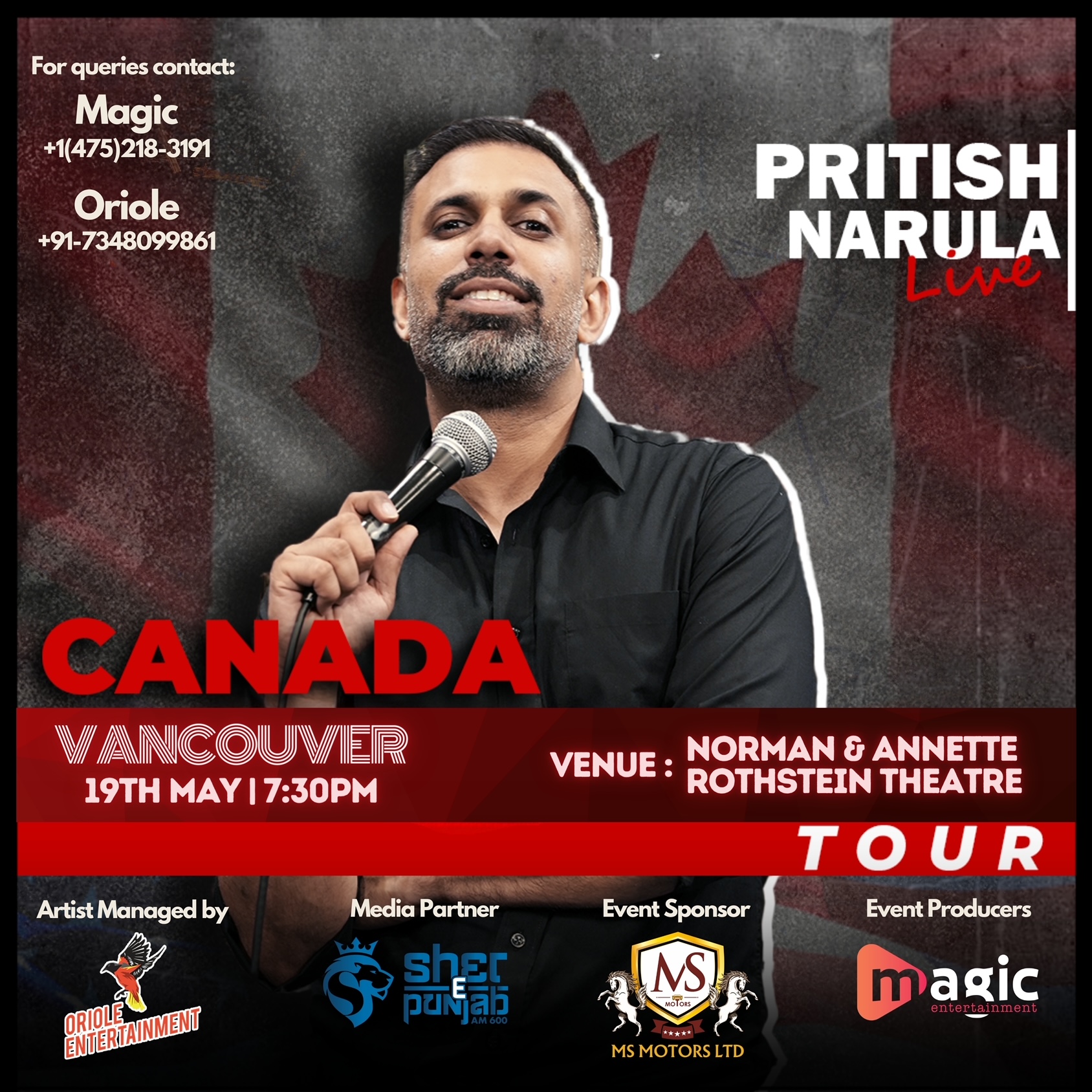Pritish Narula Live In Vancouver