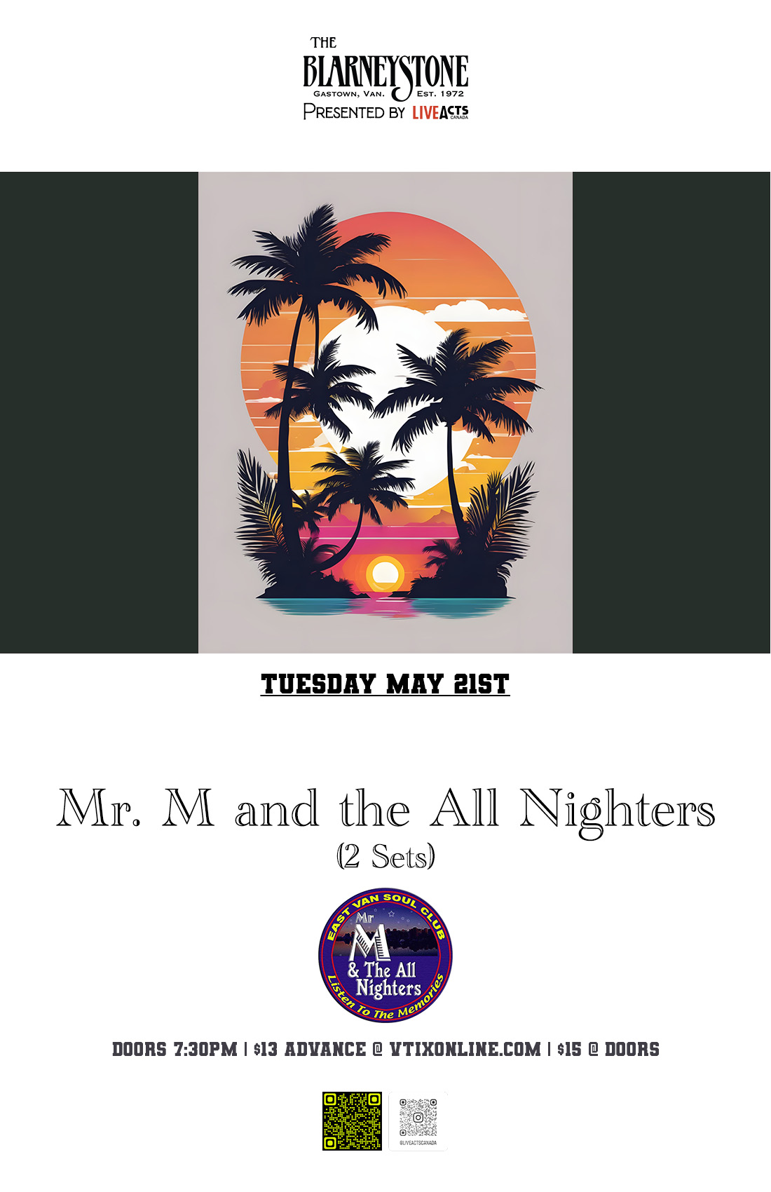 Mr M And The All Nighters live at The Blarney Stone