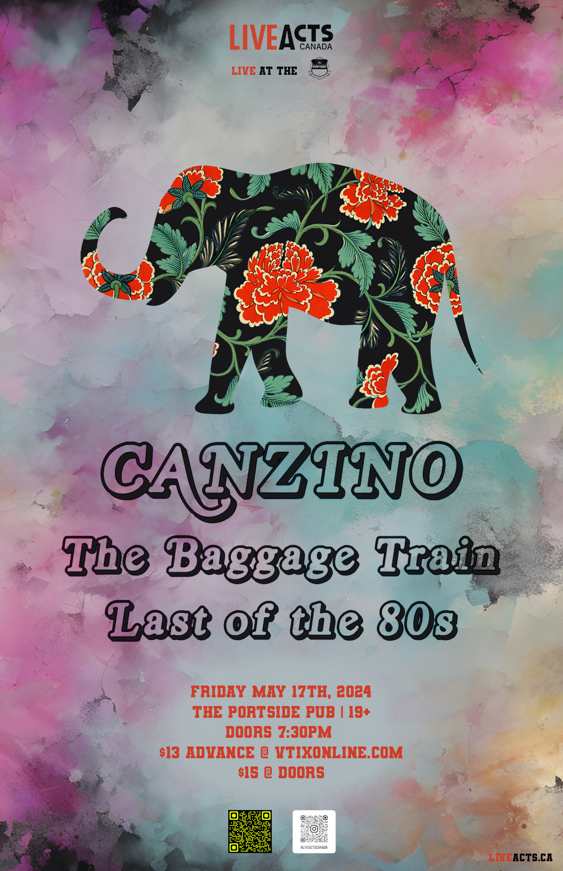 Canzino w/ The Baggage Train and Last of the 80's