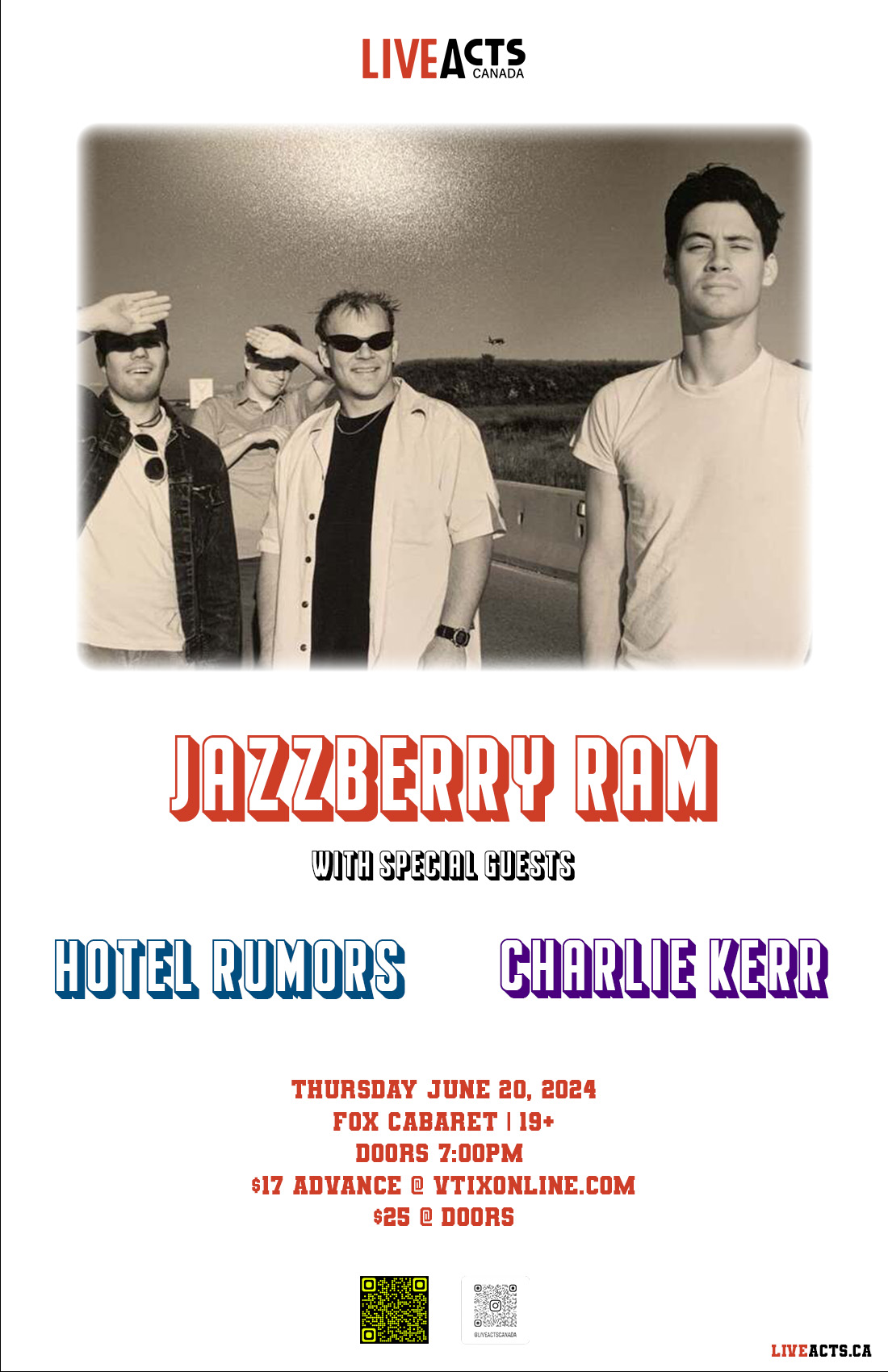 Jazzberry Ram w/ Hotel Rumors and Charlie Kerr