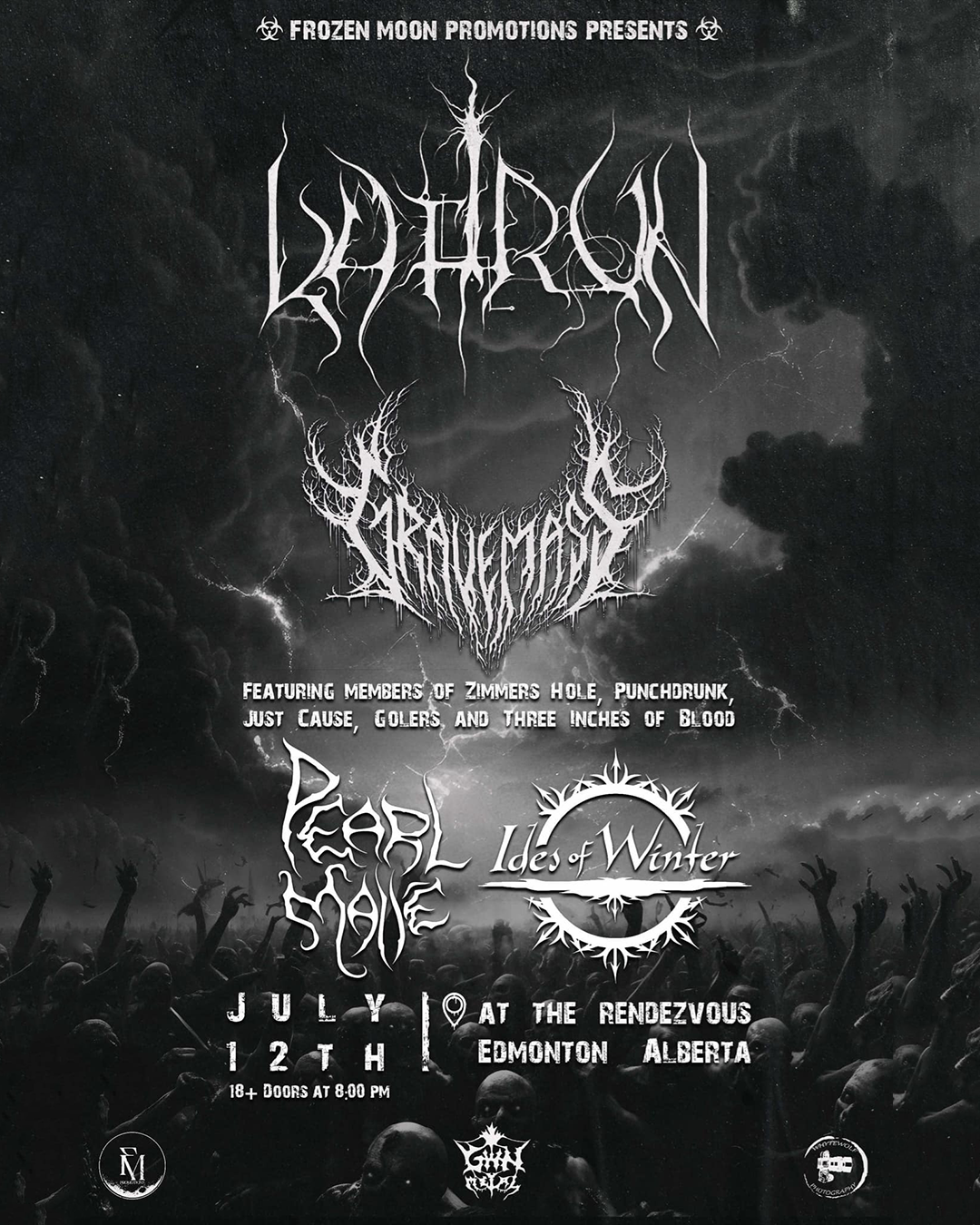 KAFIRUN, GRAVE MASS, IDES OF WINTER & PEARL MALLÊ (YEG)