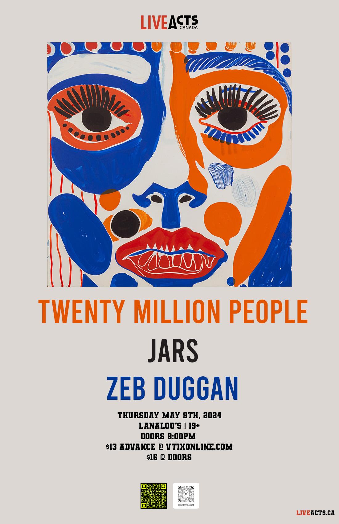 Twenty Million People w/ JARS and Zeb Duggan