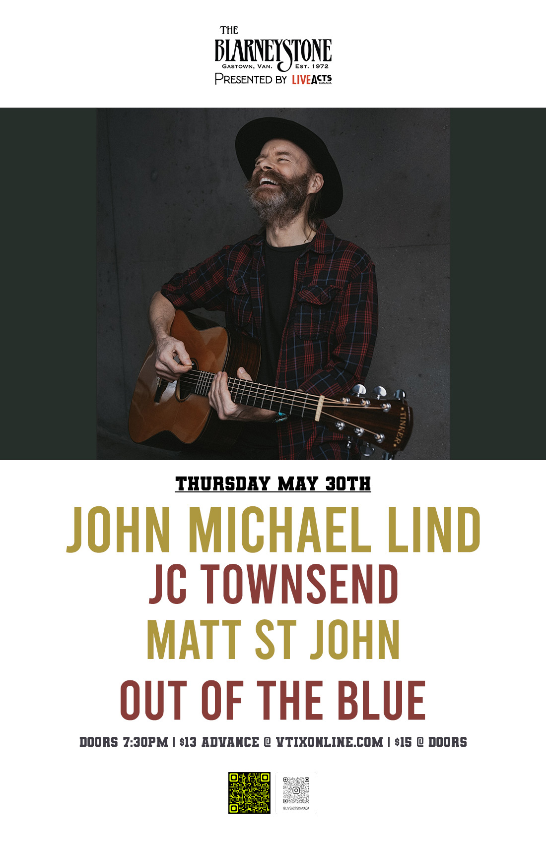 John Michael Lind w/ JC Townsend, Matthew St John and Out of the BLUE