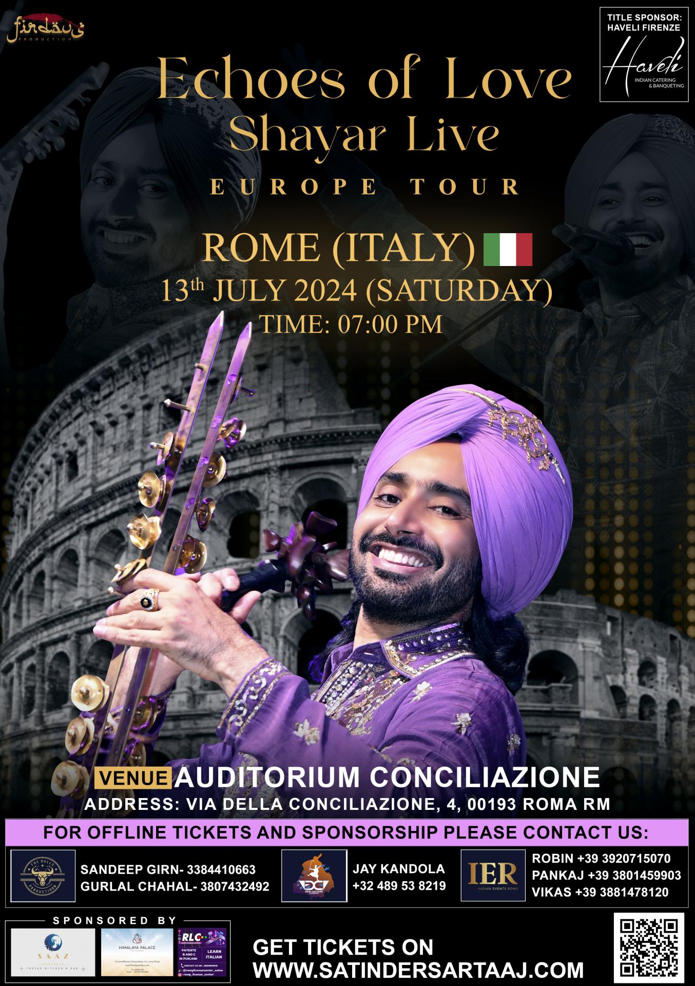 Satinder Sartaaj in Rome