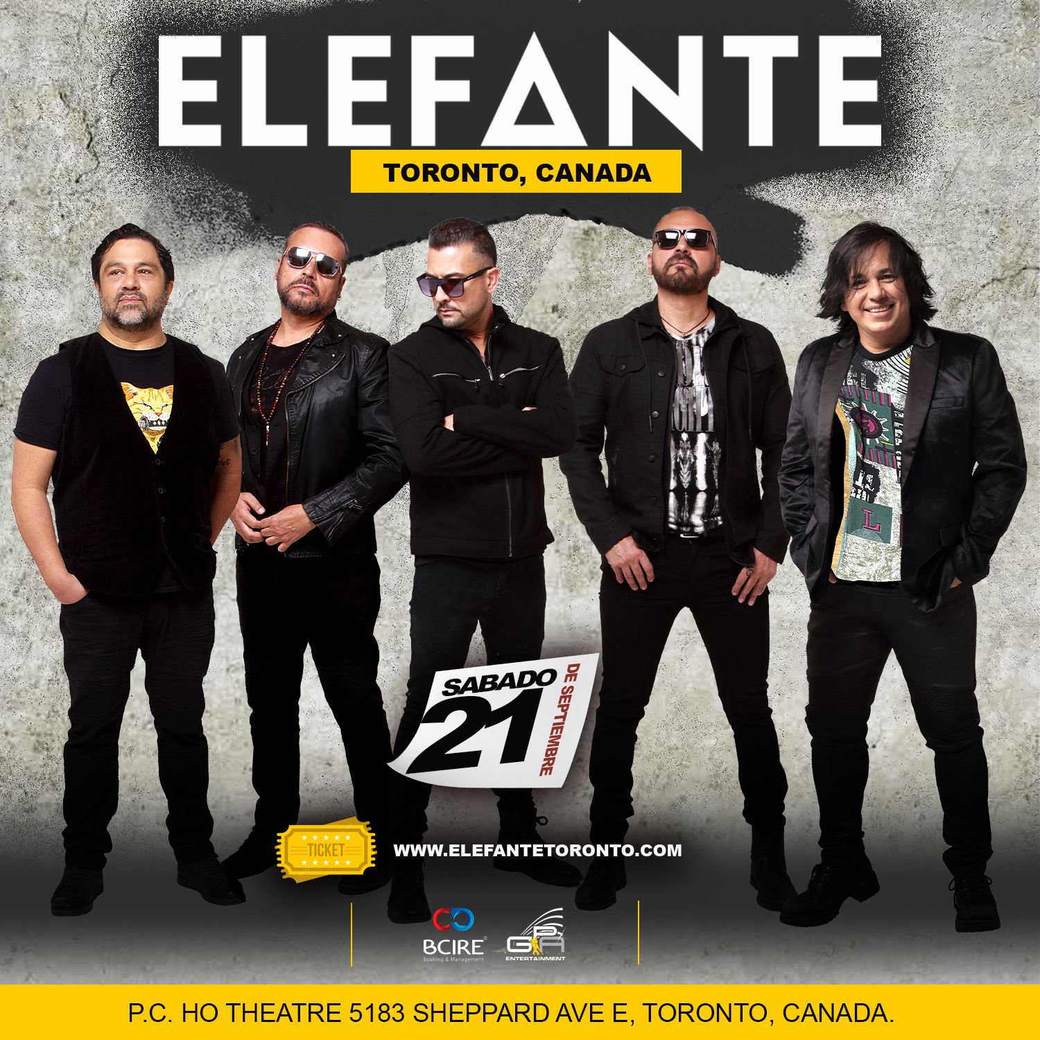 ELEFANTE EN CONCIERTO TORONTO