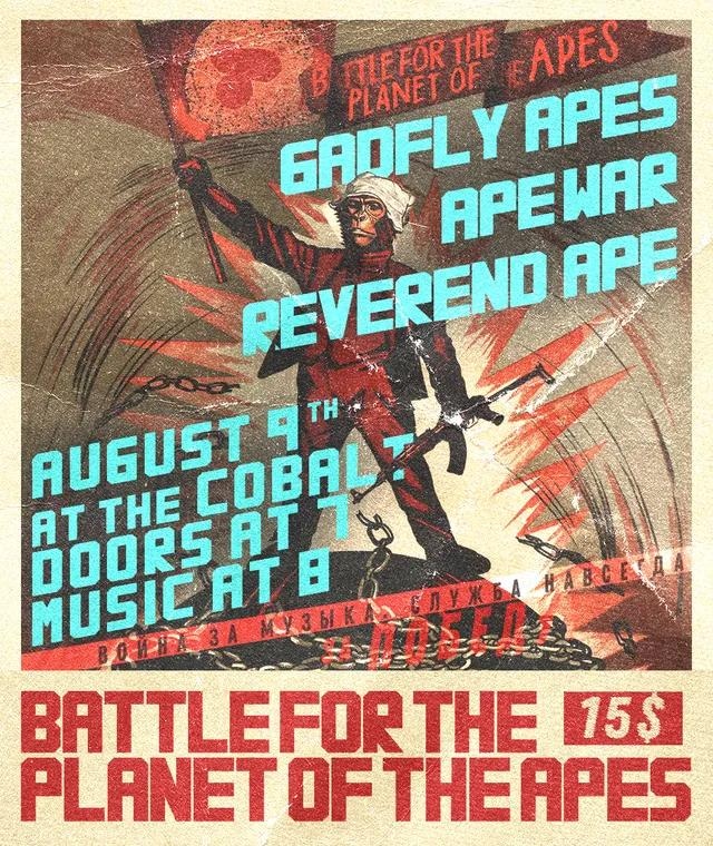 BATTLE FOR THE PLANET OF THE APES: Gadfly Apes, Reverend Ape, Ape War