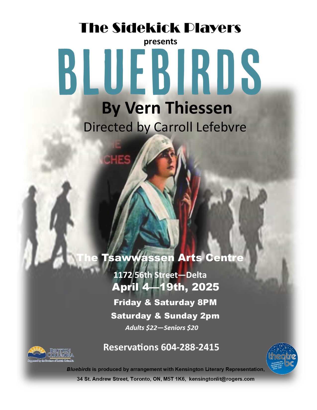 Fraser Valley Zone Festival May 19-24 2025 - The Sidekick Players Presents Bluebirds