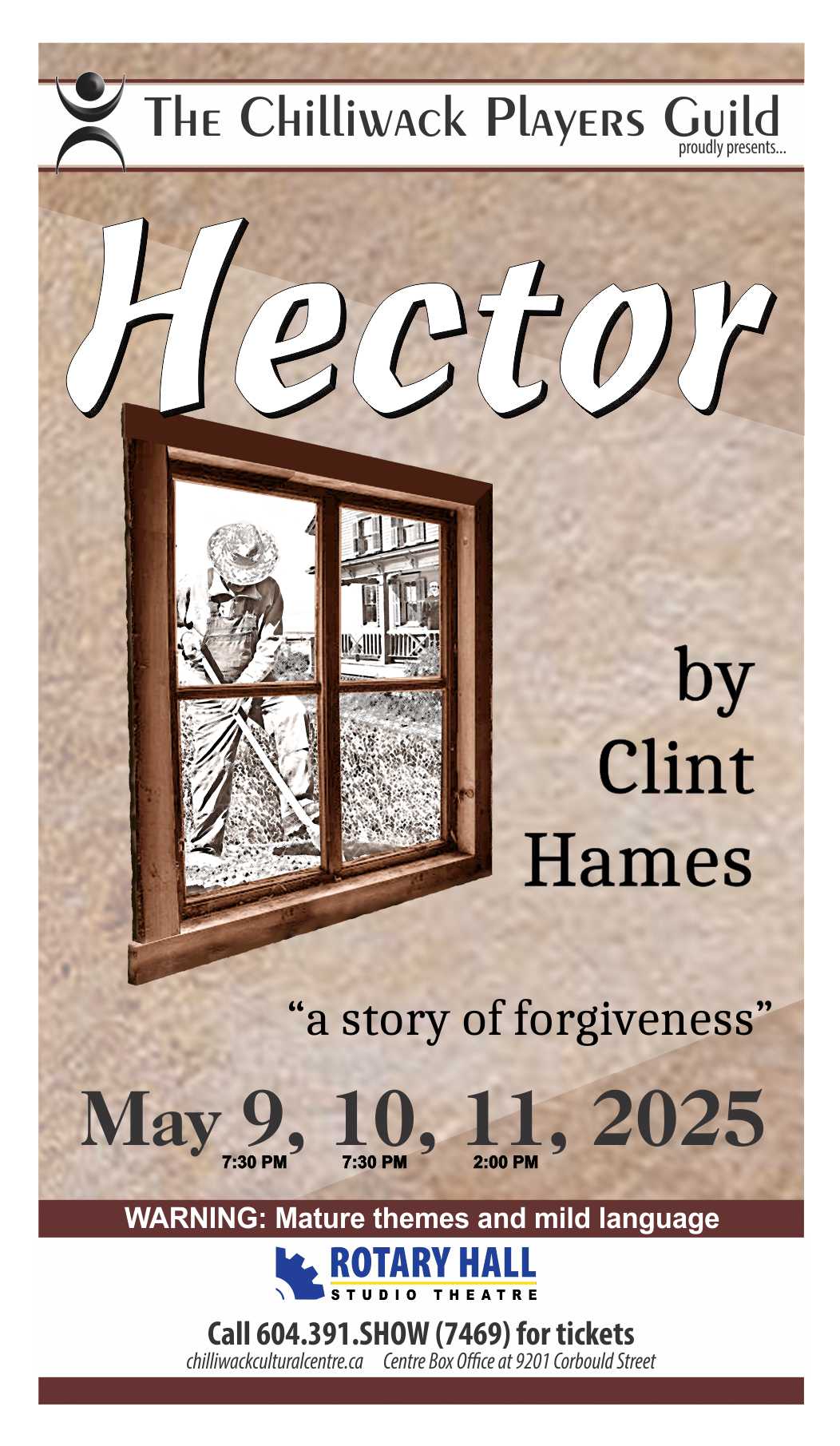 Fraser Valley Zone Festival May 19-24 2025 - The Chilliwack Players Guild Presents Hector