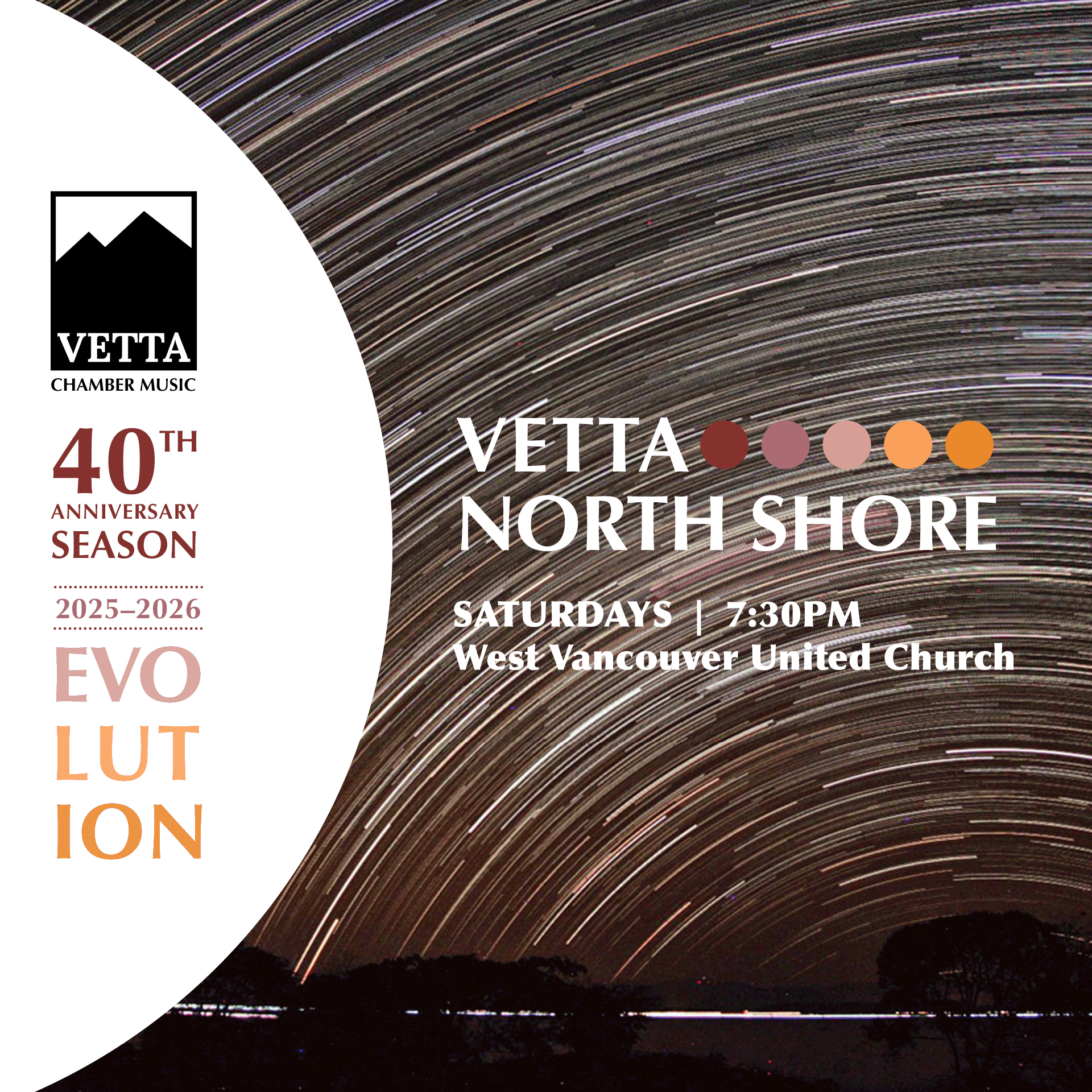 2025-26 Vetta North Shore - a 5-concert Season Subscription
