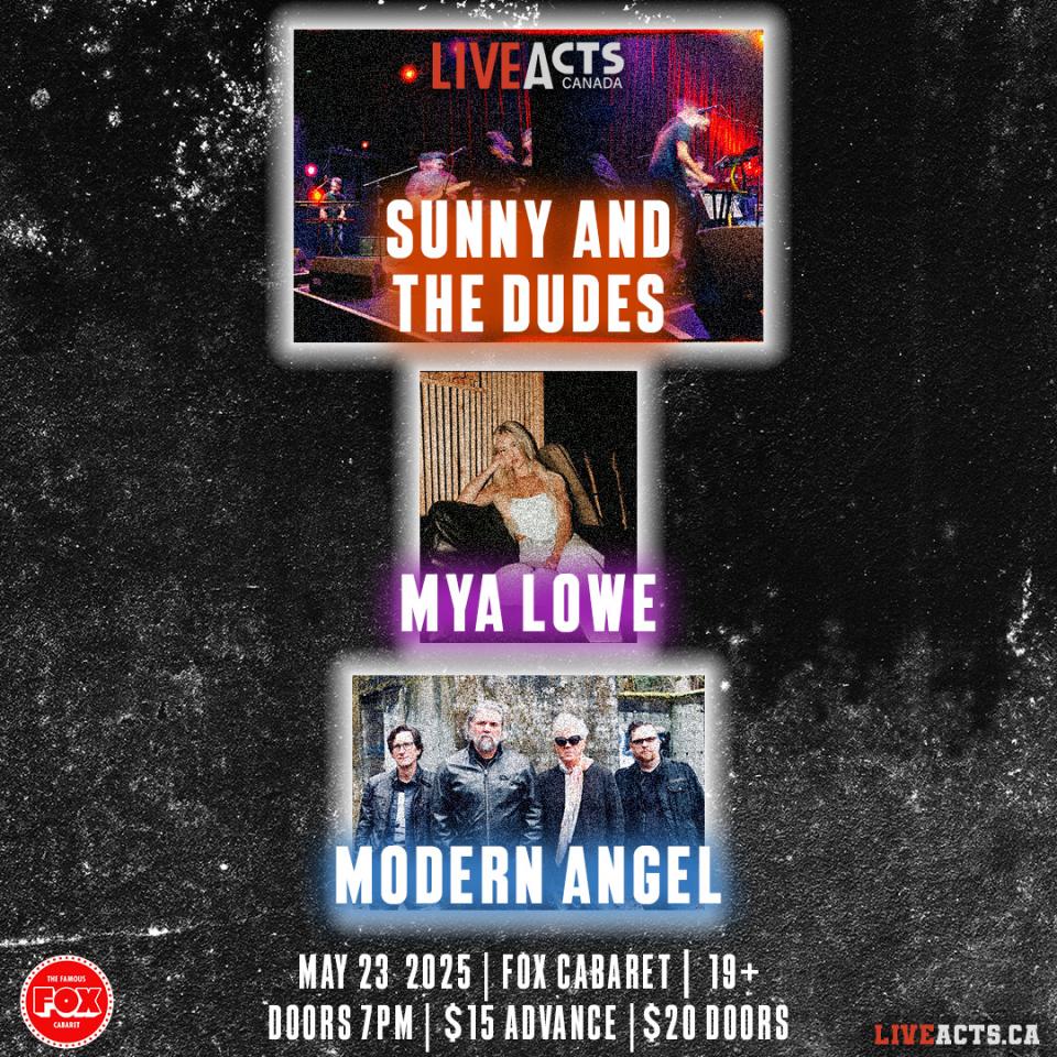 Sunny and the Dudes w/ Mya Lowe, Modern Angel