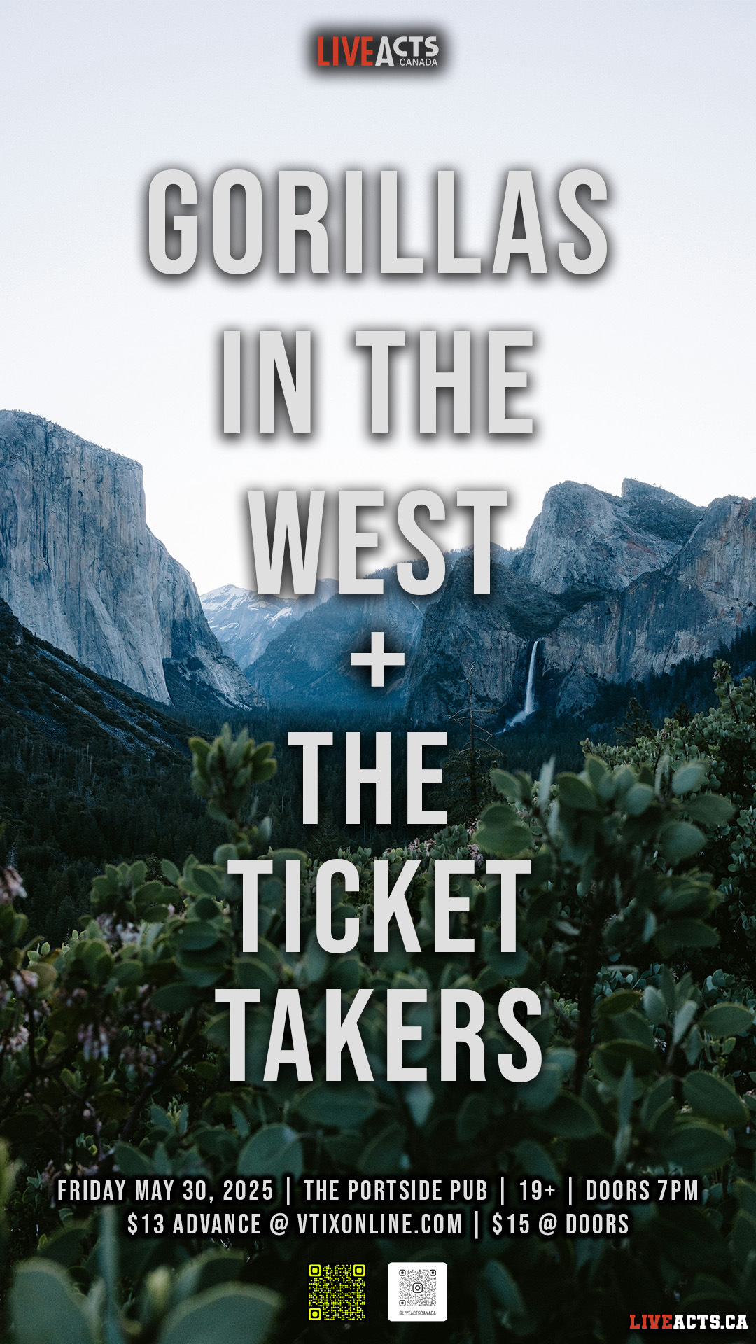 Gorillas in the West w/ The Ticket Takers