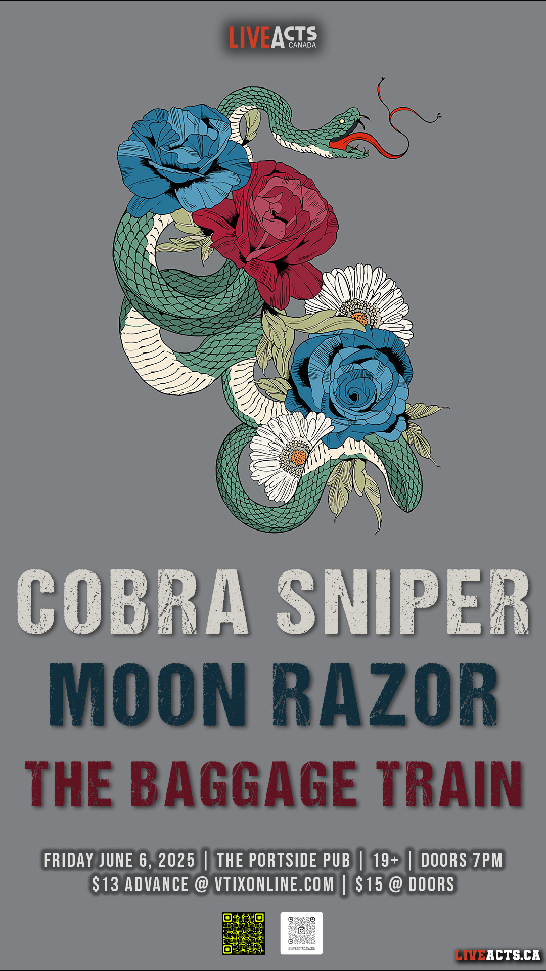 The Dissent w/ Cobra Sniper, The Baggage Train
