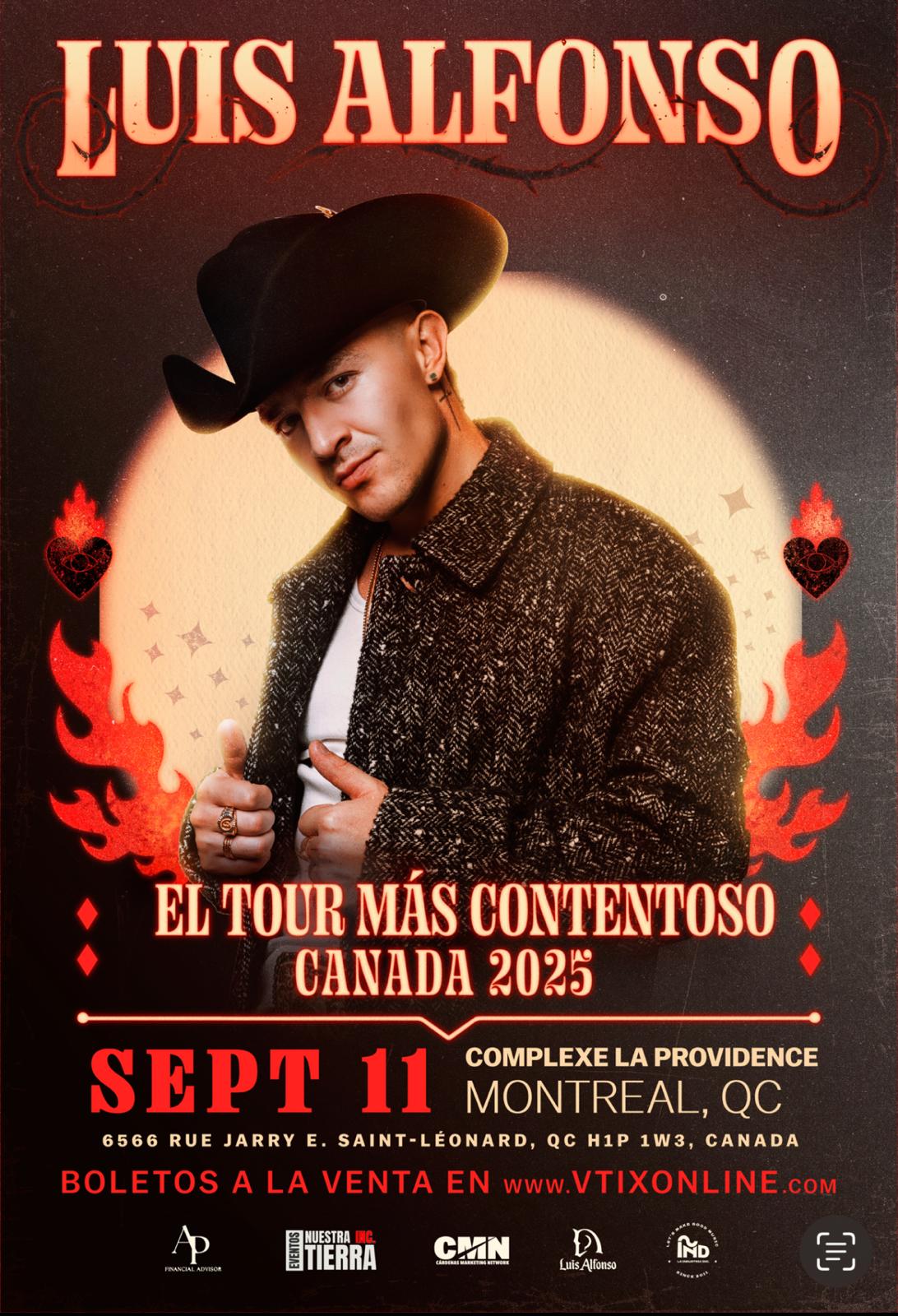 Luis Alfonso Tour Mas Contentoso Canada