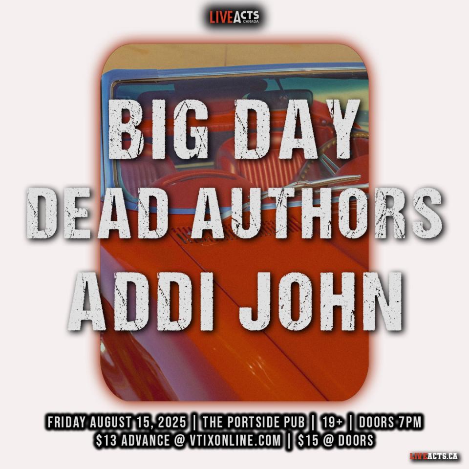 Big Day w/ Dead Authors, Addi John