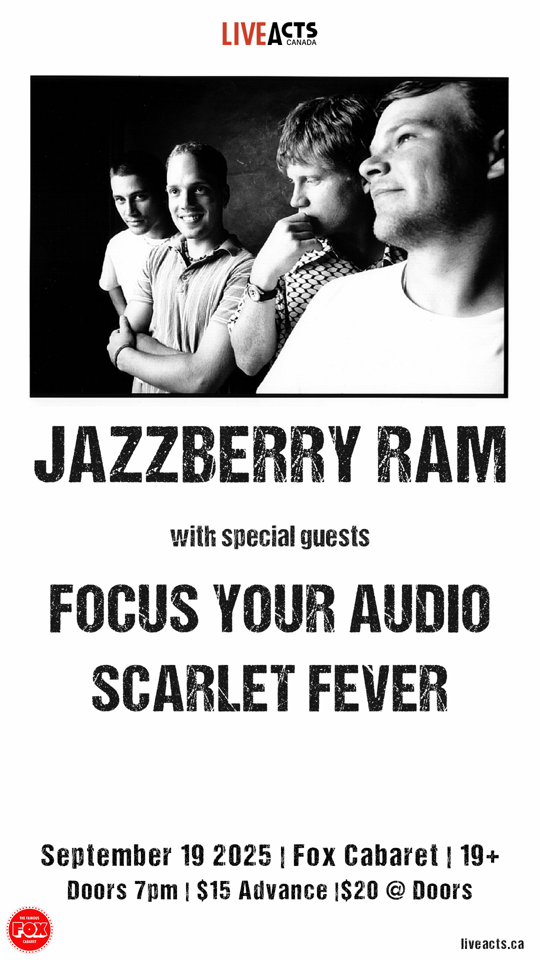 Jazzberry Ram w/ Focus Your Audio, Scarlet Fever