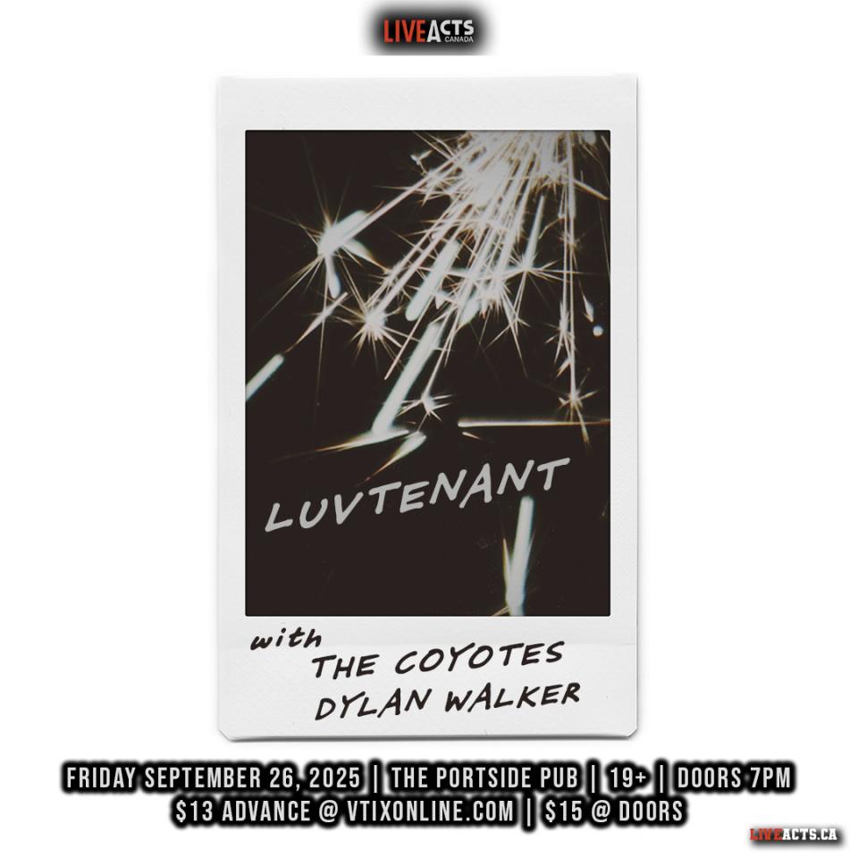 Luvtenant w/ The Coyotes, Dylan Walker