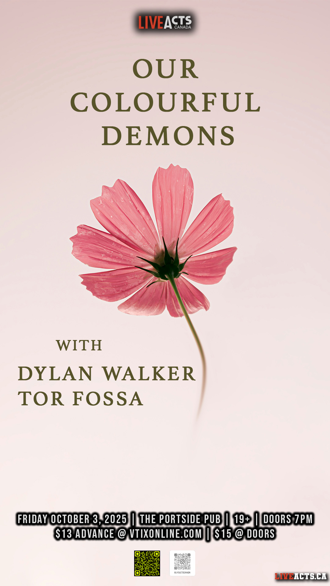Our Colourful Demons w/ Dylan Walker, Tor Fossa