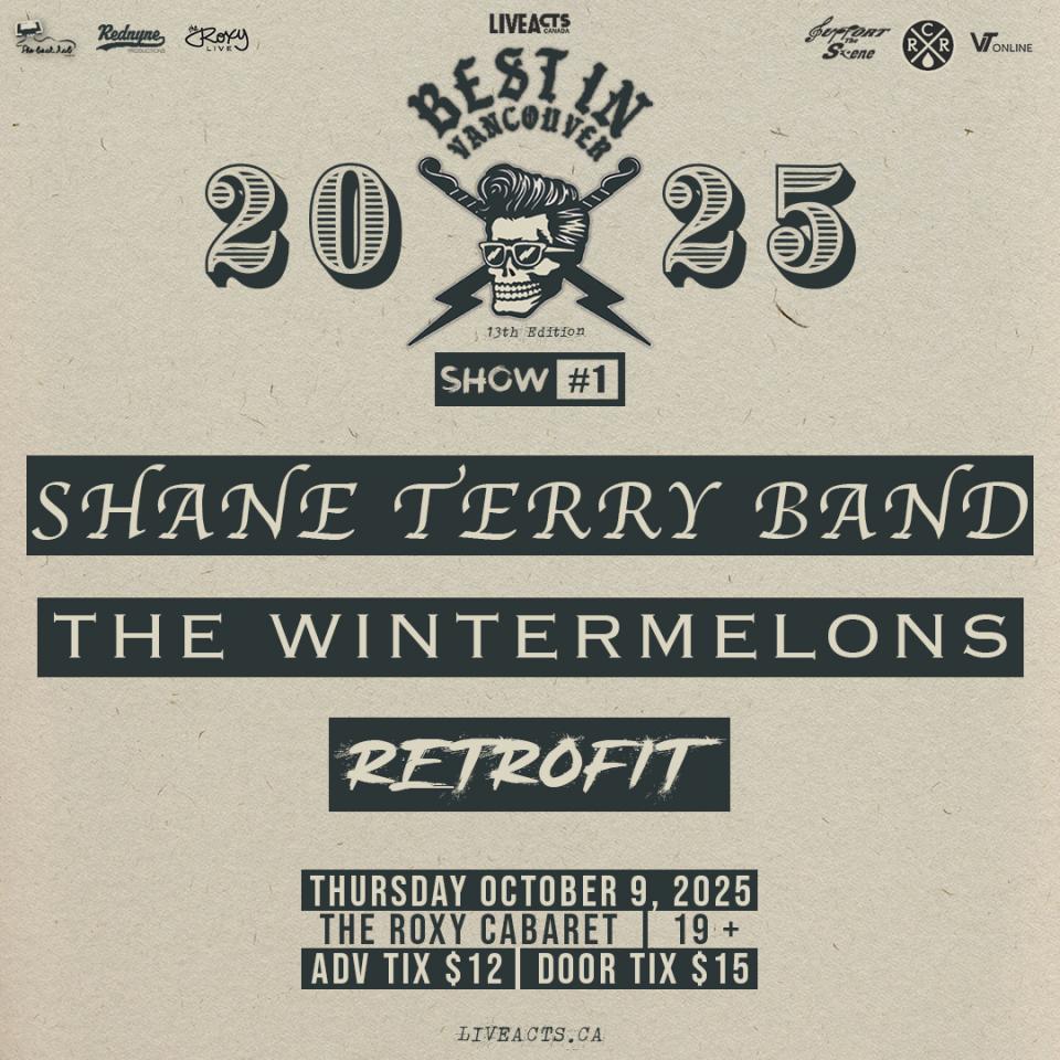 Best In Vancouver: Shane Terry Band / The Wintermelons / Retrofit
